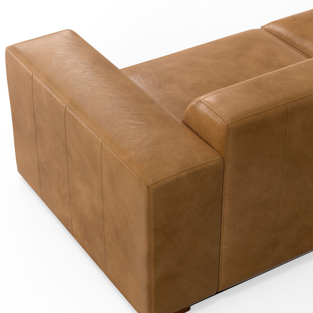 Rex - Handcrafted Sectional Sofa And Ottoman - Best Buy Furniture