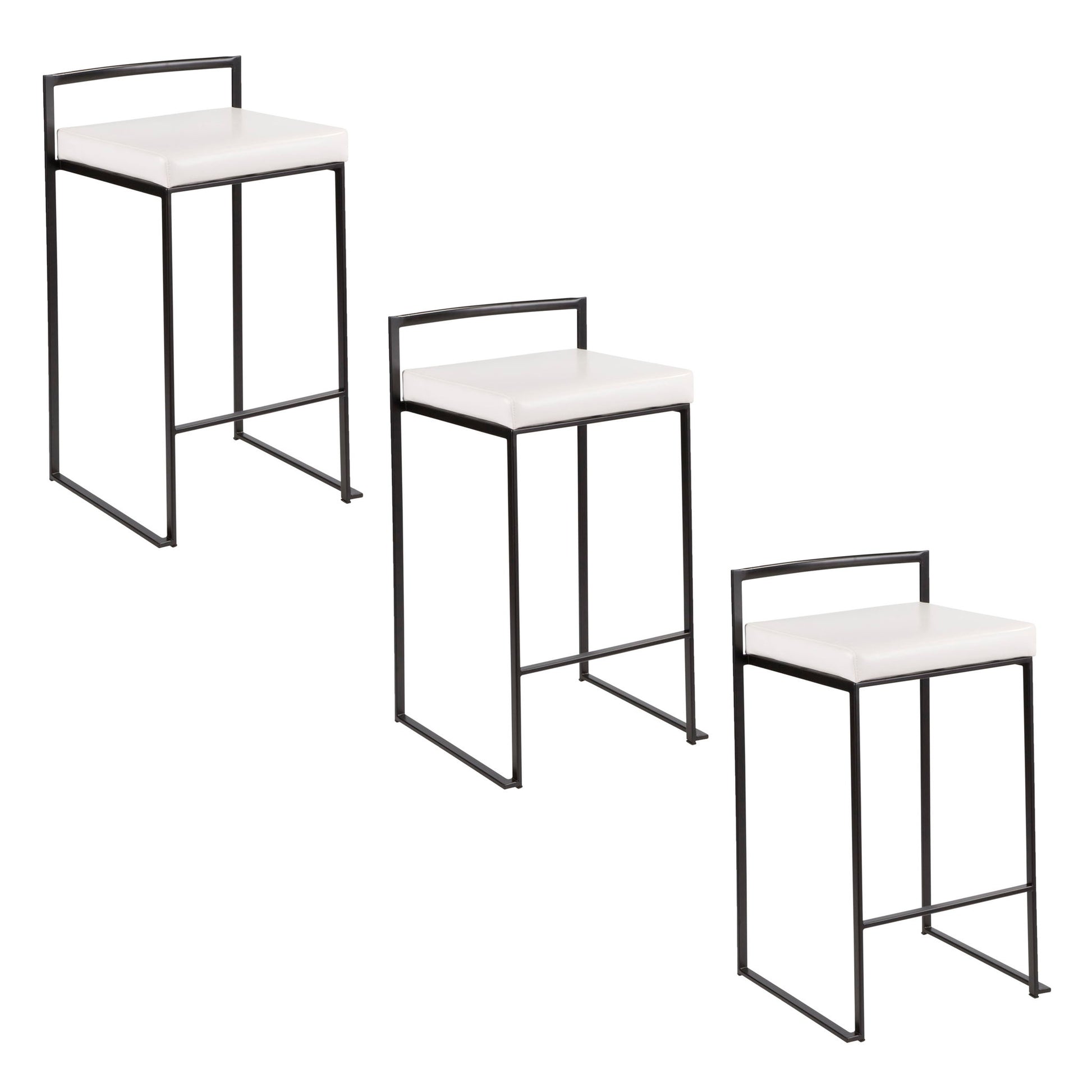 Fuji - Contemporary Style Stackable Counter Stool - Best Buy Furniture
