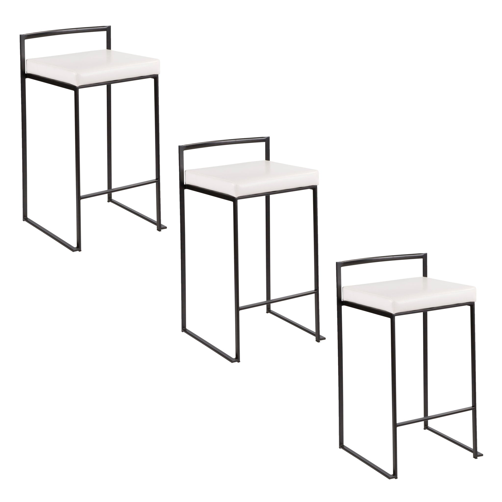 Fuji - Contemporary Style Stackable Counter Stool - Best Buy Furniture