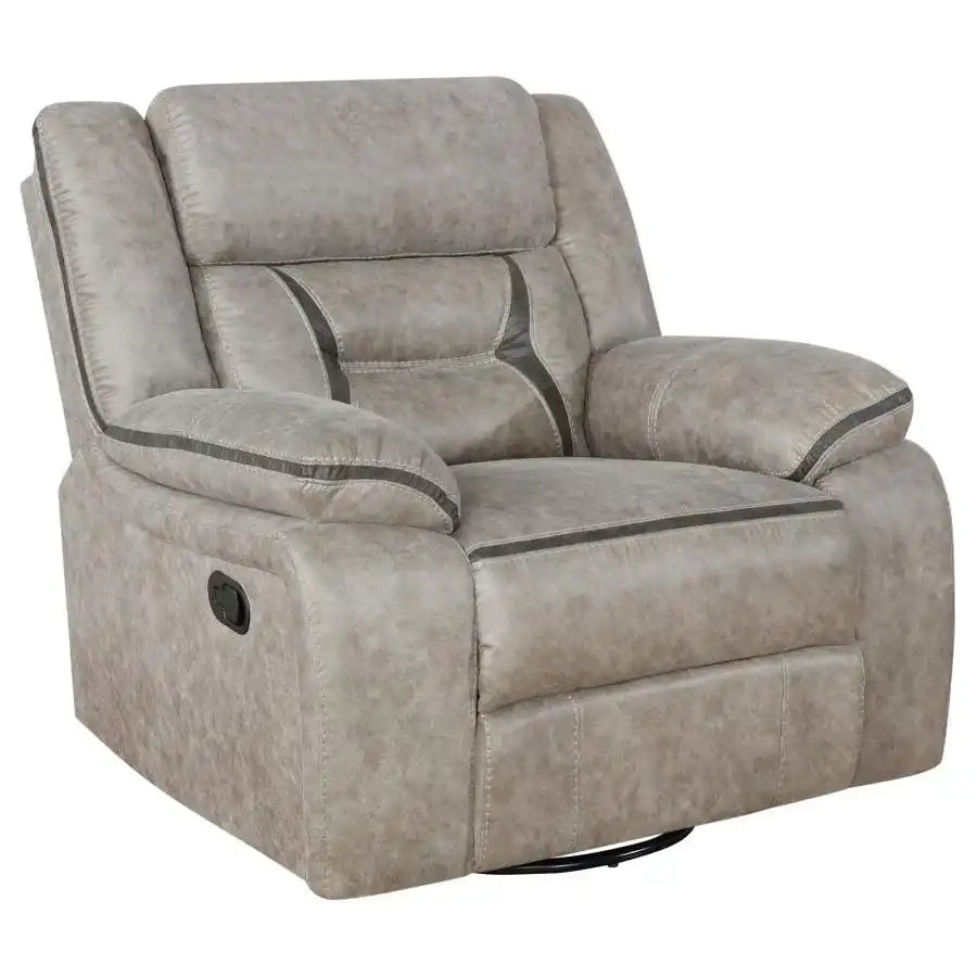 Greer - Upholstered Swivel Glider Recliner Chair - Best Buy Furniture