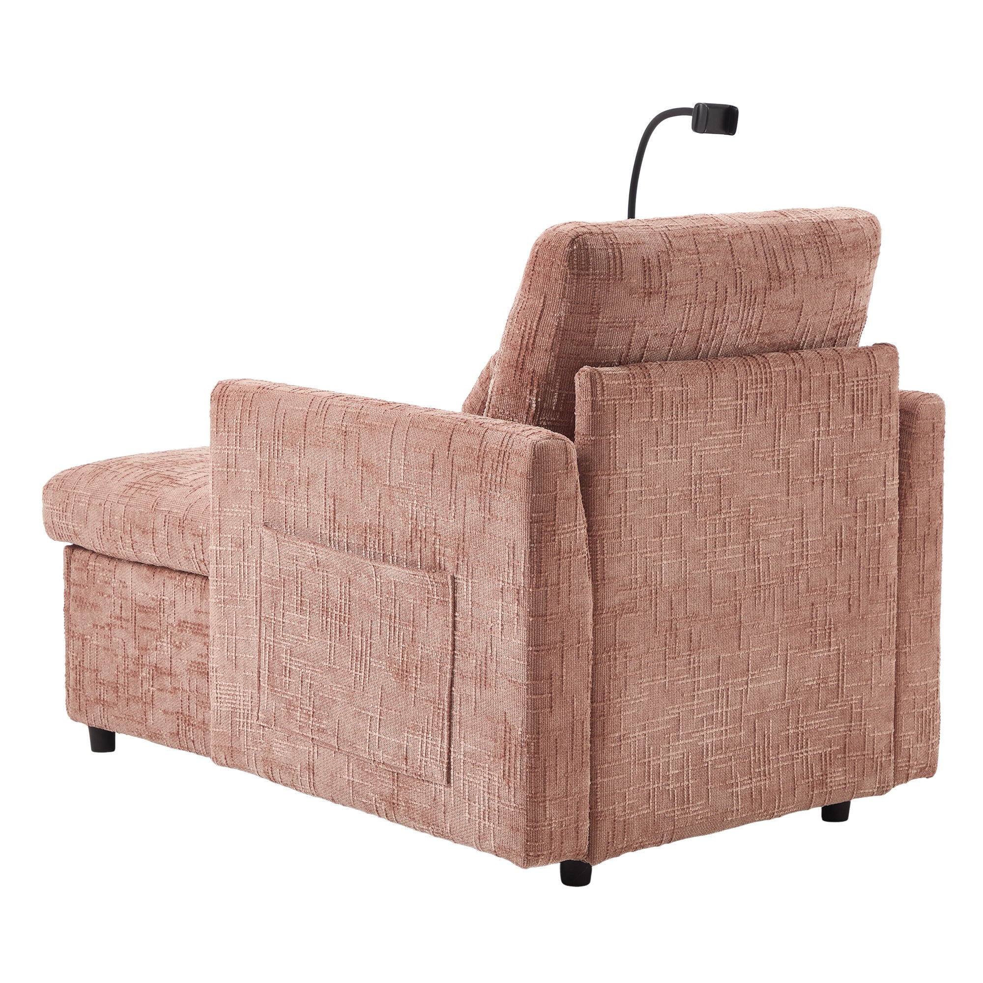 Multifunctional Chenille Recliner Sofa With Storage And Phone Bracket - Best Buy Furniture