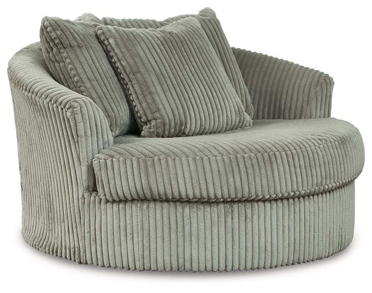 Lindyn - Oversized Swivel Accent Chair - Best Buy Furniture