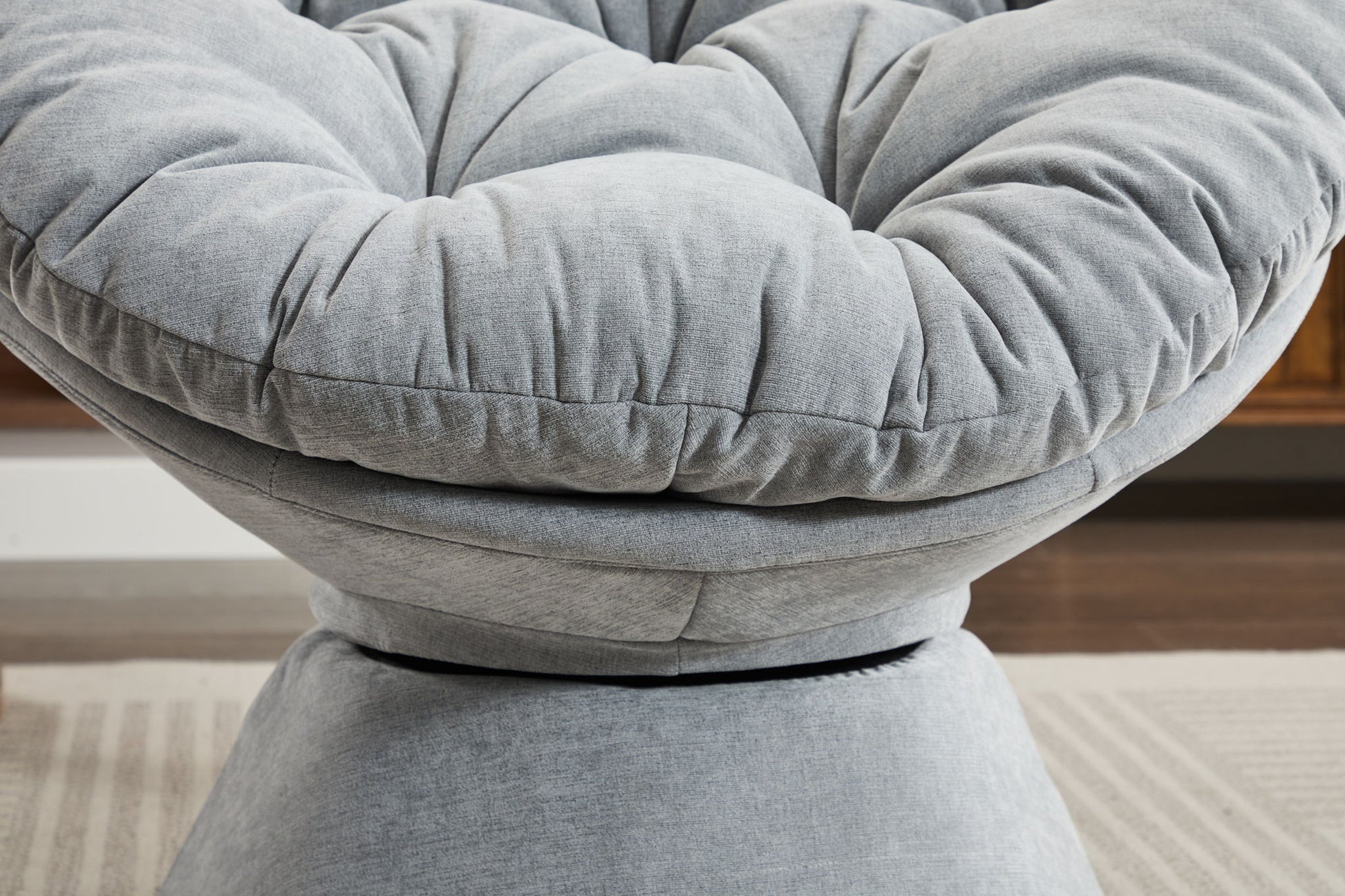 Oversized Swivel Accent Chair, 360 Swivel Barrel Chair, Papasan Chair For Living Room Bedroom - Best Buy Furniture