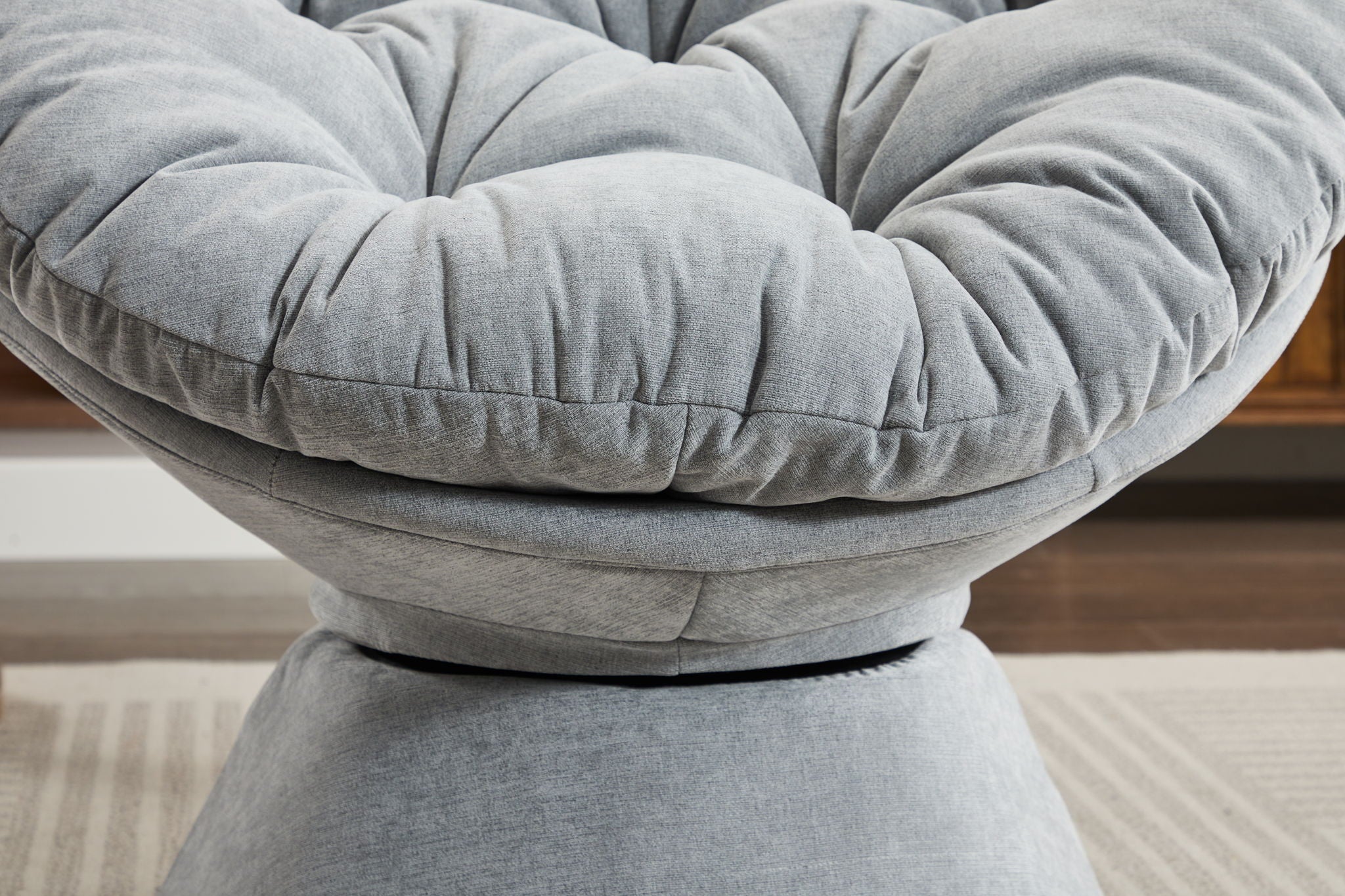 Oversized Swivel Accent Chair, 360 Swivel Barrel Chair, Papasan Chair For Living Room Bedroom - Best Buy Furniture