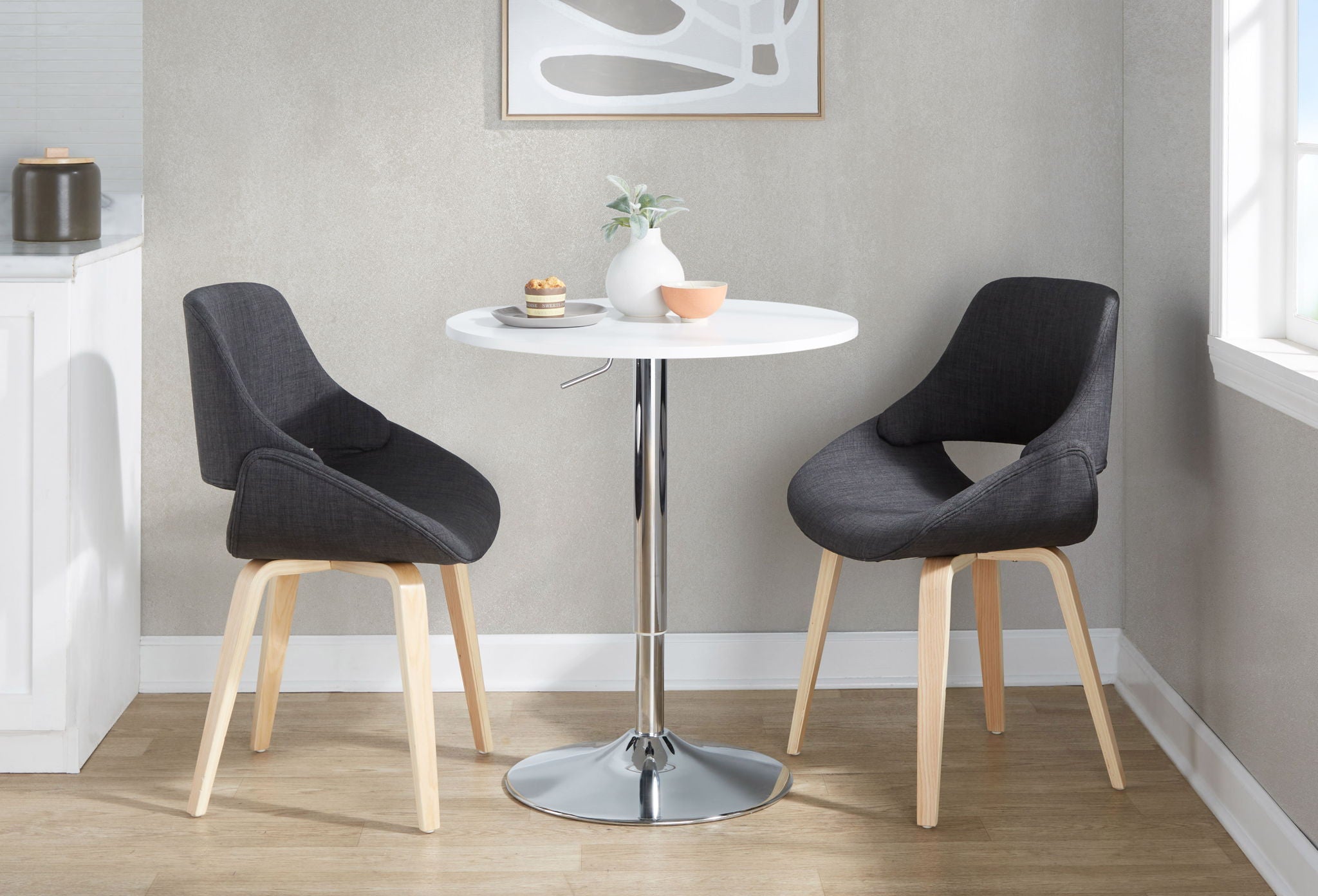 Elia - Contemporary Adjustable Bar Table - Best Buy Furniture