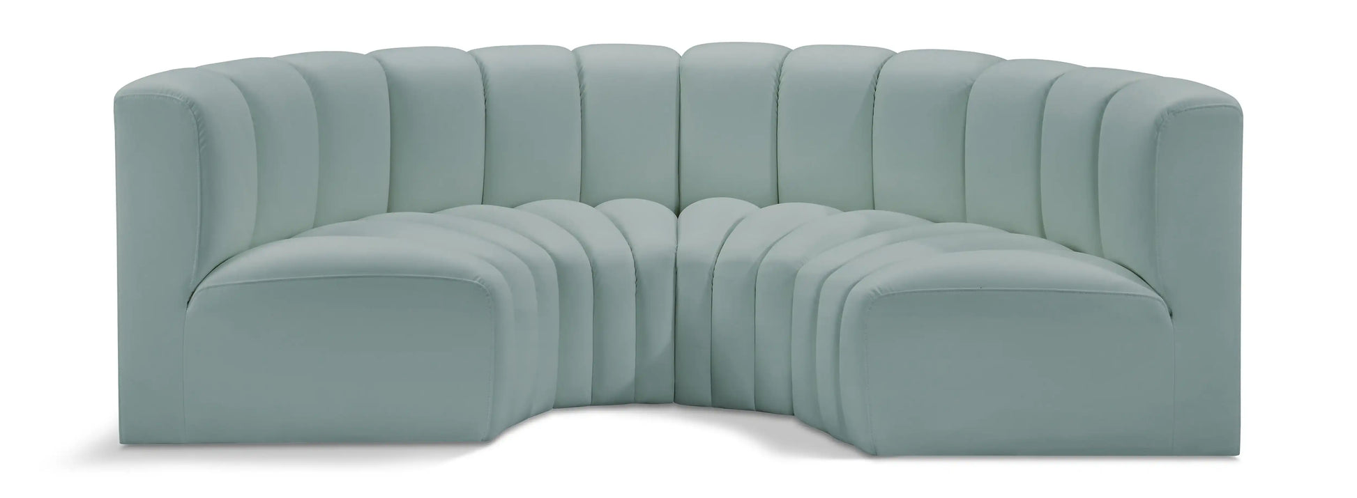 Arc - Faux Leather 4 Piece U-Shaped Modular Sofa - Best Buy Furniture