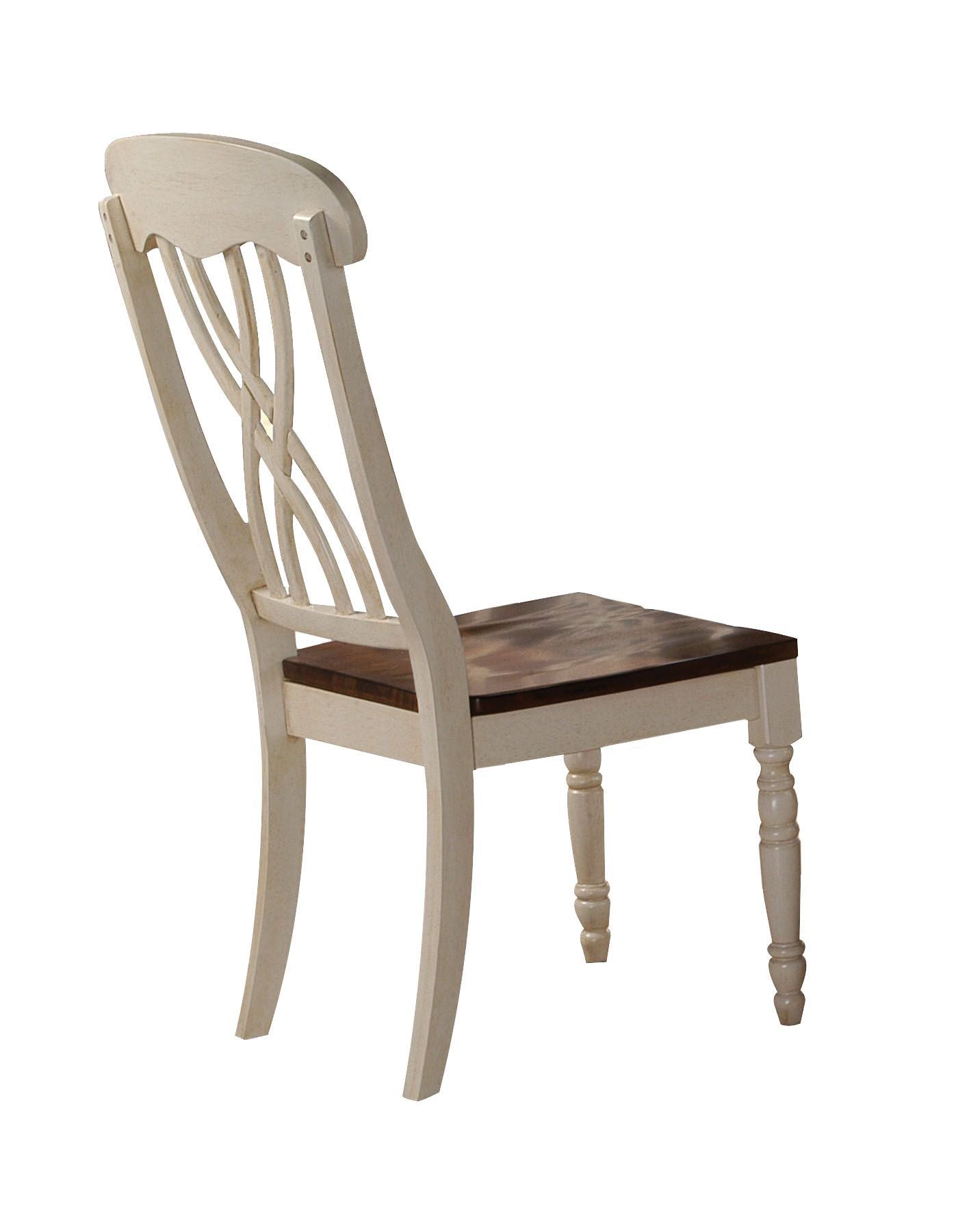 Dylan - Side Chair (Set of 2) - Cream / Oak - Best Buy Furniture