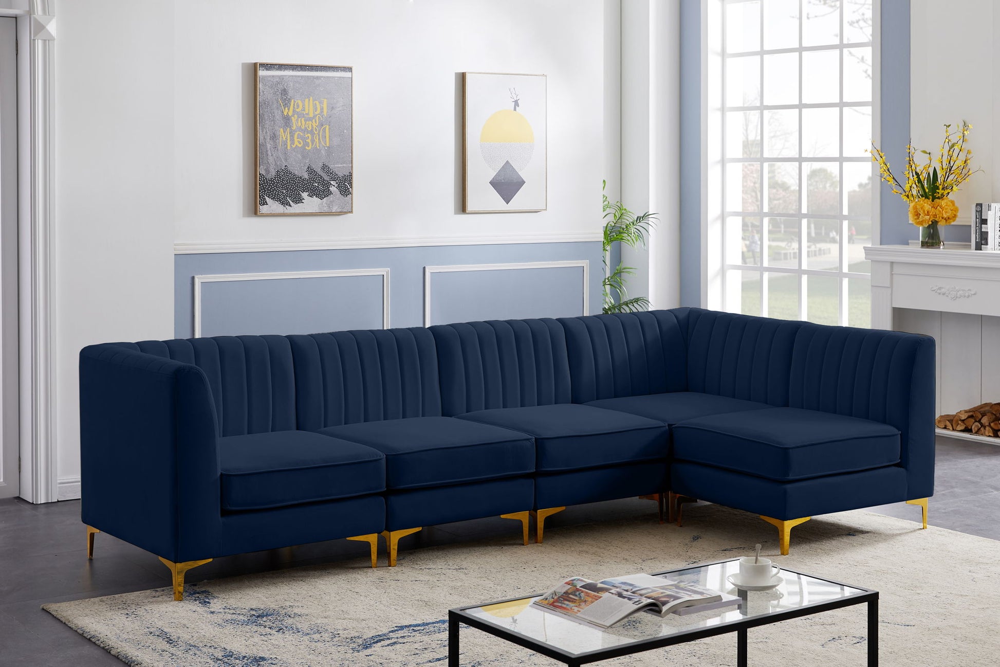 Alina - 5 Piece Modular Sectional - Best Buy Furniture