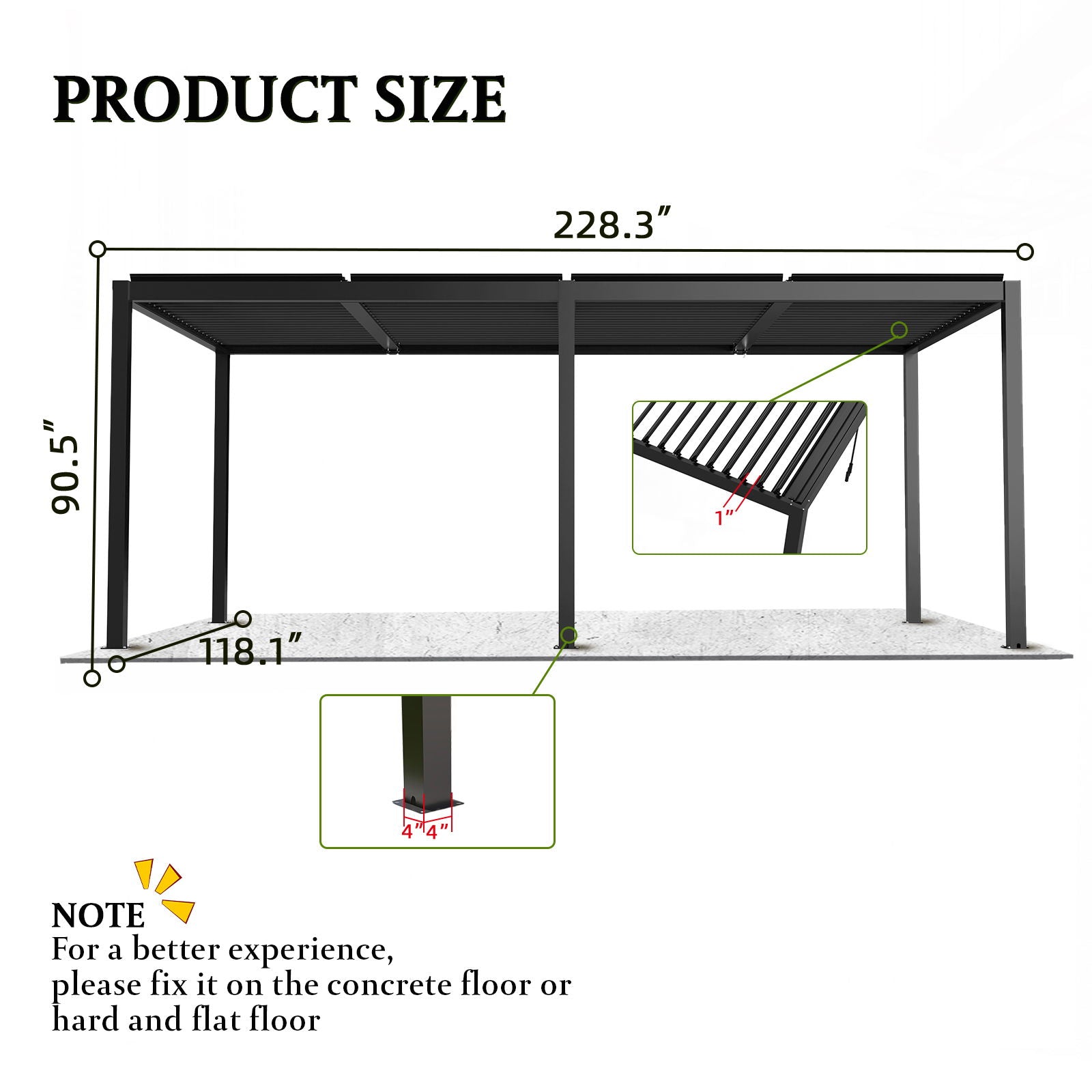 Louver Pergola Aluminium Frame & Louvers - Best Buy Furniture