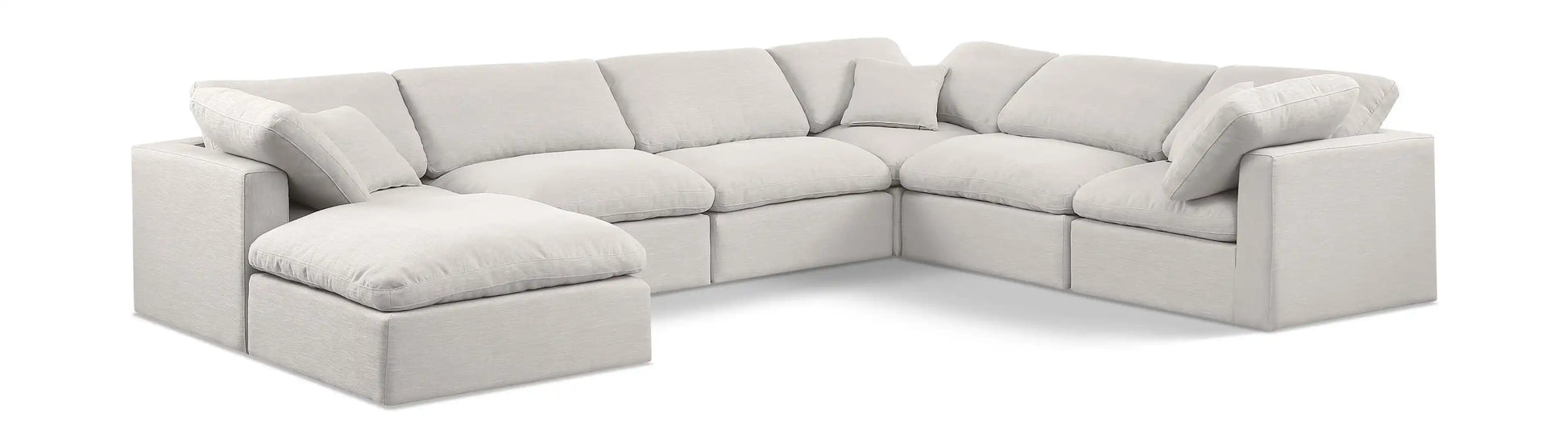 Indulge - Linen 7 Piece Modular Sectional - Best Buy Furniture