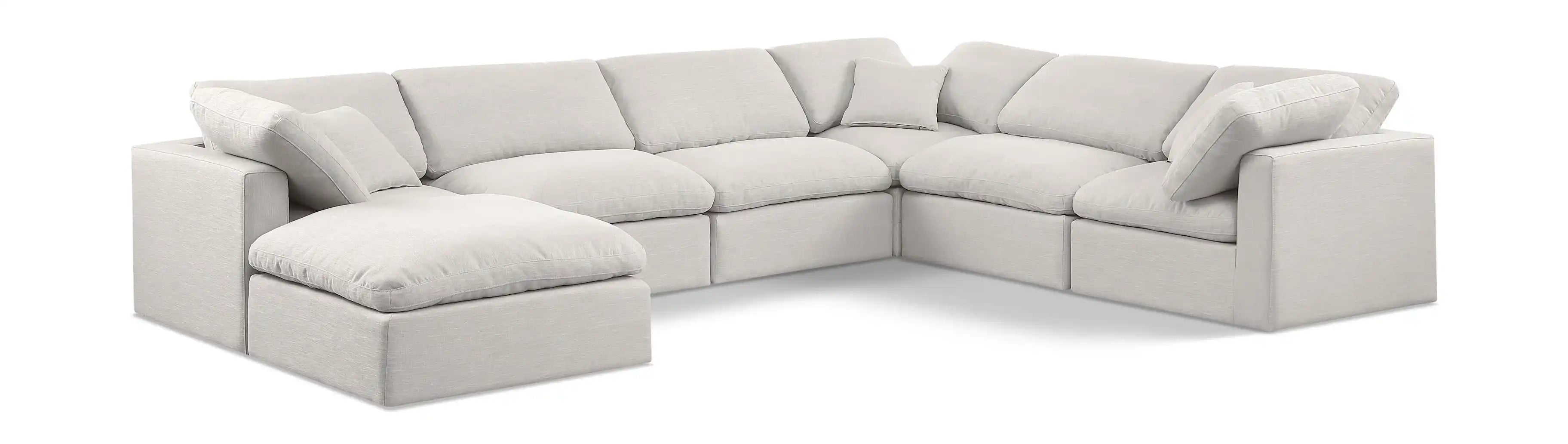 Indulge - Linen 7 Piece Modular Sectional - Best Buy Furniture