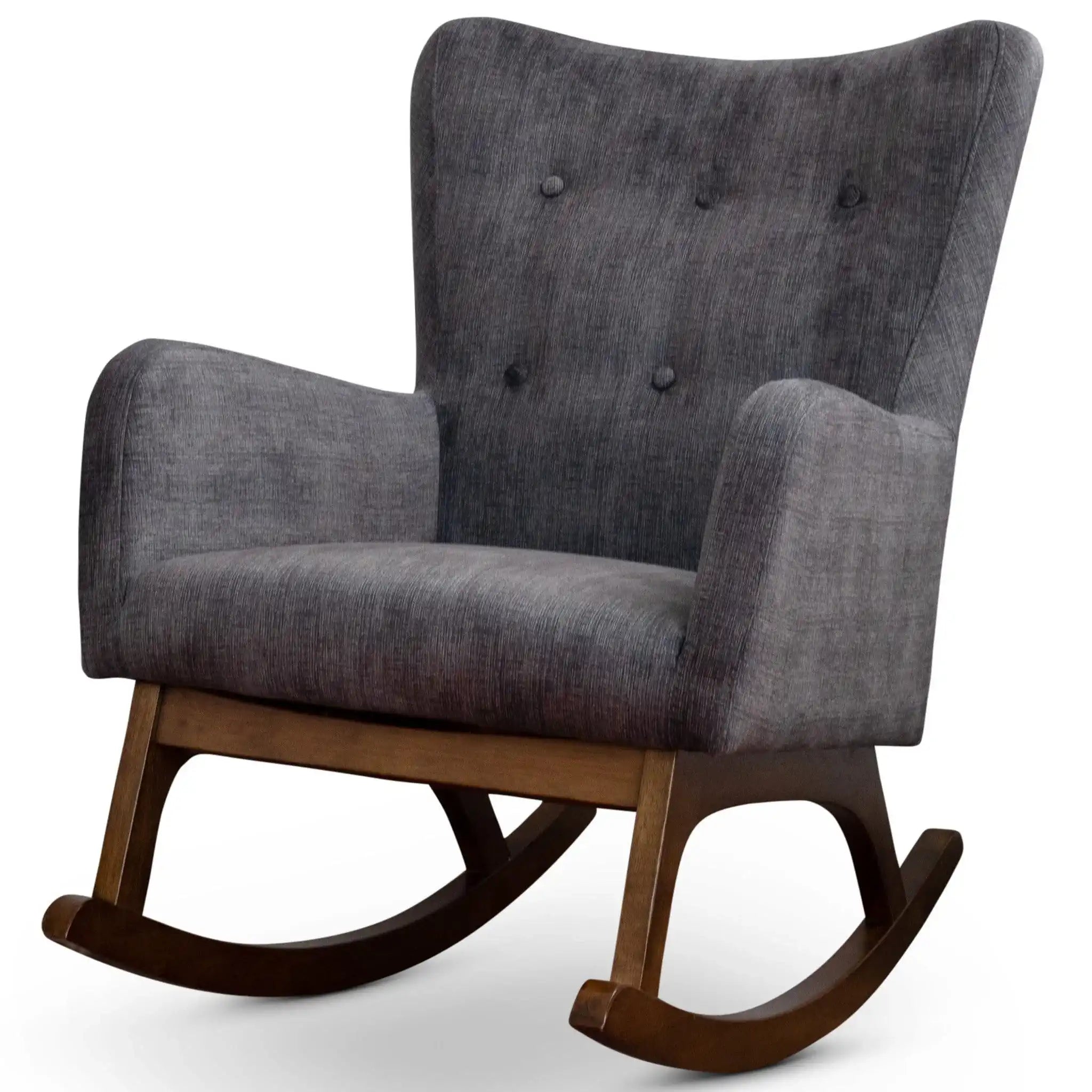Alistair - Rocking Chair - Brown / Dark Gray - Best Buy Furniture