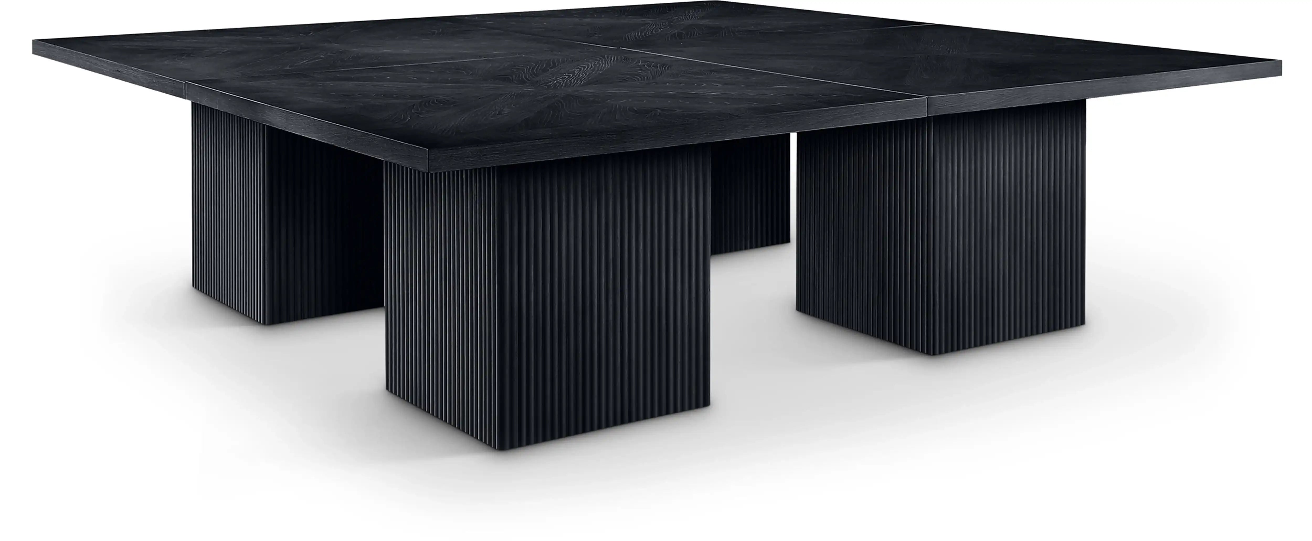 Belinda - Mid-Century Modern Modular Dining Table - Black - Best Buy Furniture