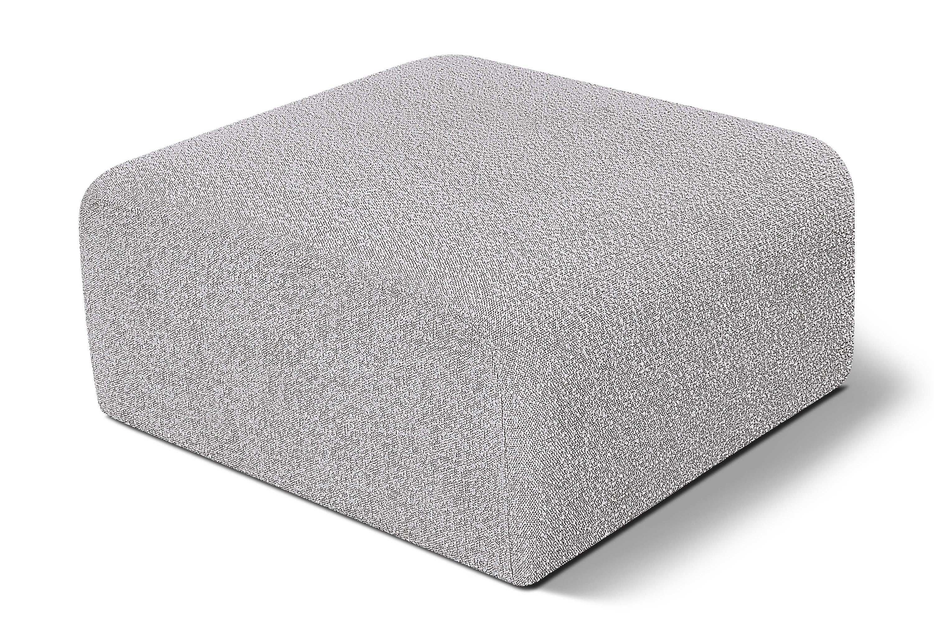 Arc - Boucle Fabric Ottoman - Best Buy Furniture