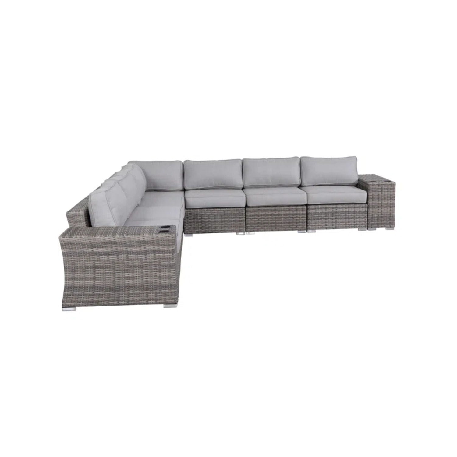 Rattan Sectional Sofa Set With Cushions - Best Buy Furniture