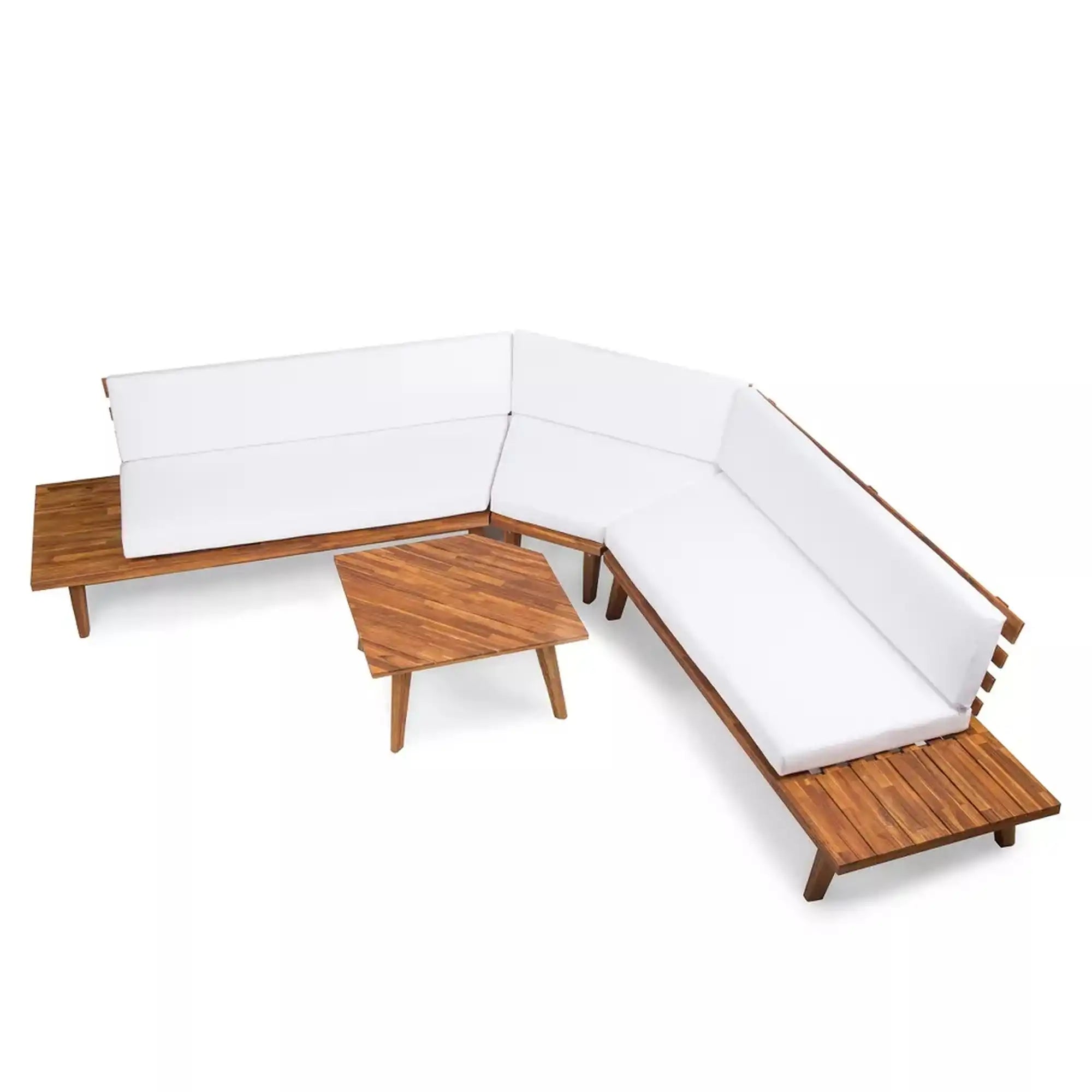 Hillcrest - V Shaped 4 Piece Sofa Set, Water Resistant - Best Buy Furniture