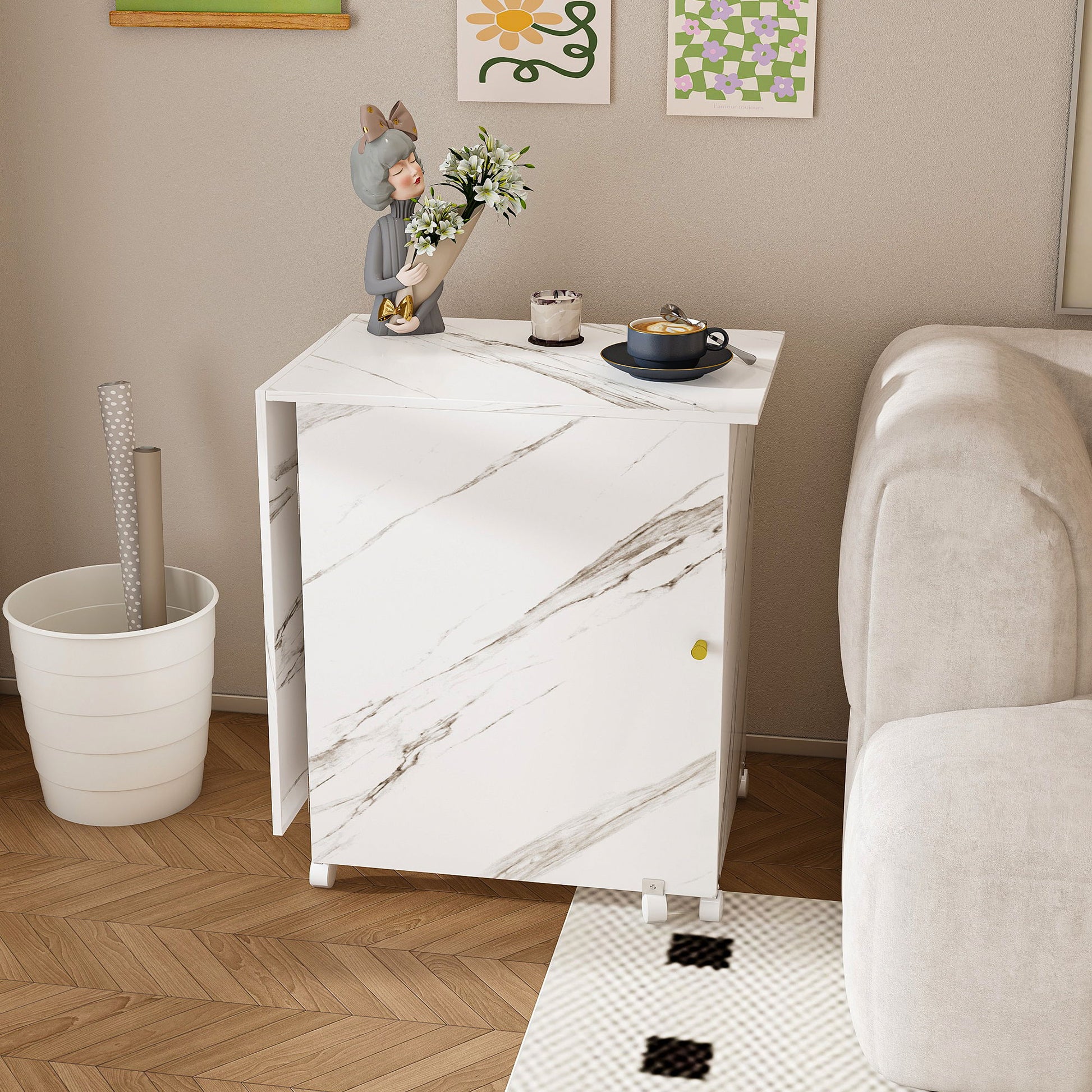 4 In 1 Folding Sewing Table With Lockable Wheels, Multi Functional Craft Station - White - Best Buy Furniture