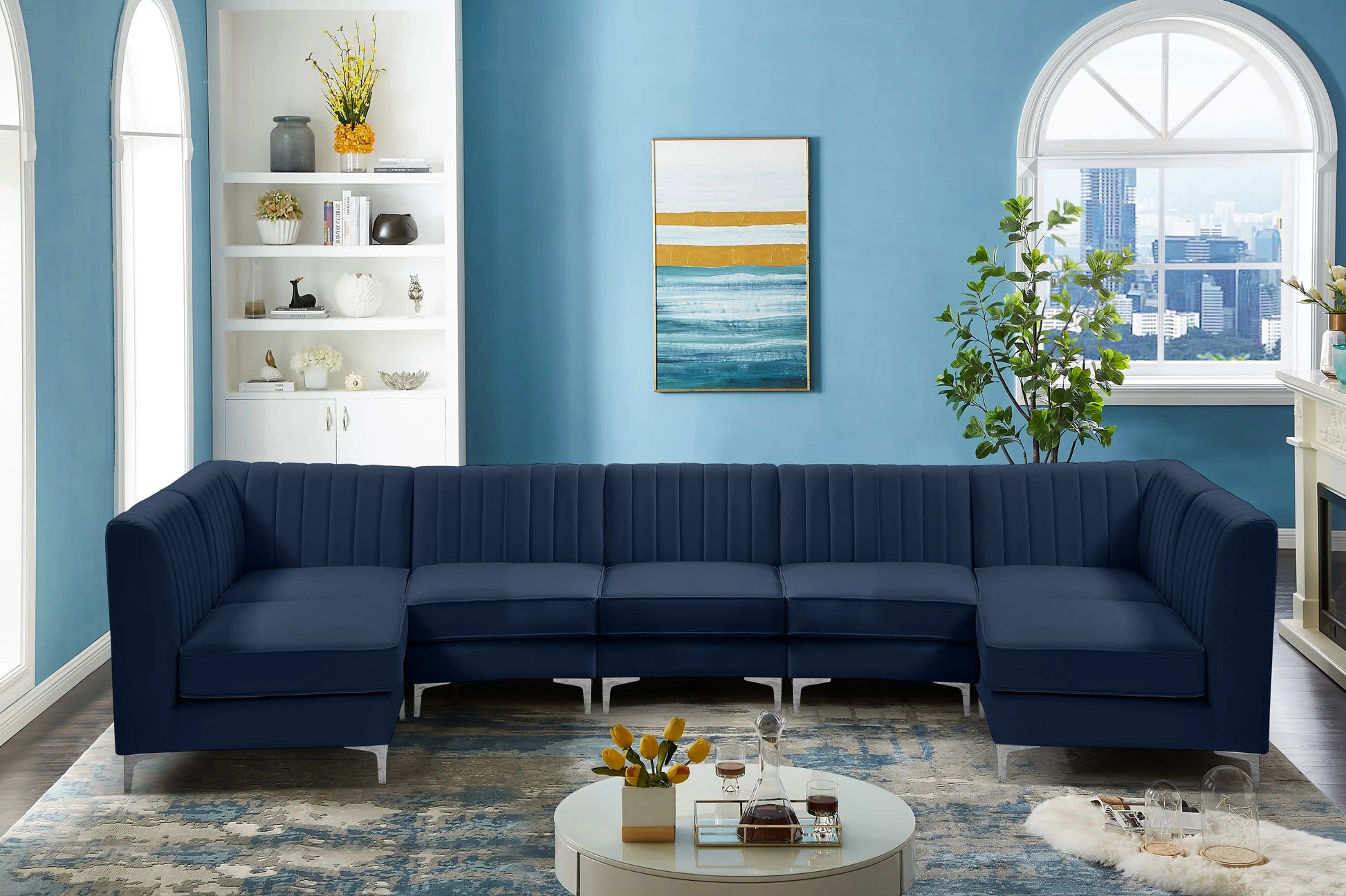 Alina - 7 Piece Modular Sectional - Best Buy Furniture