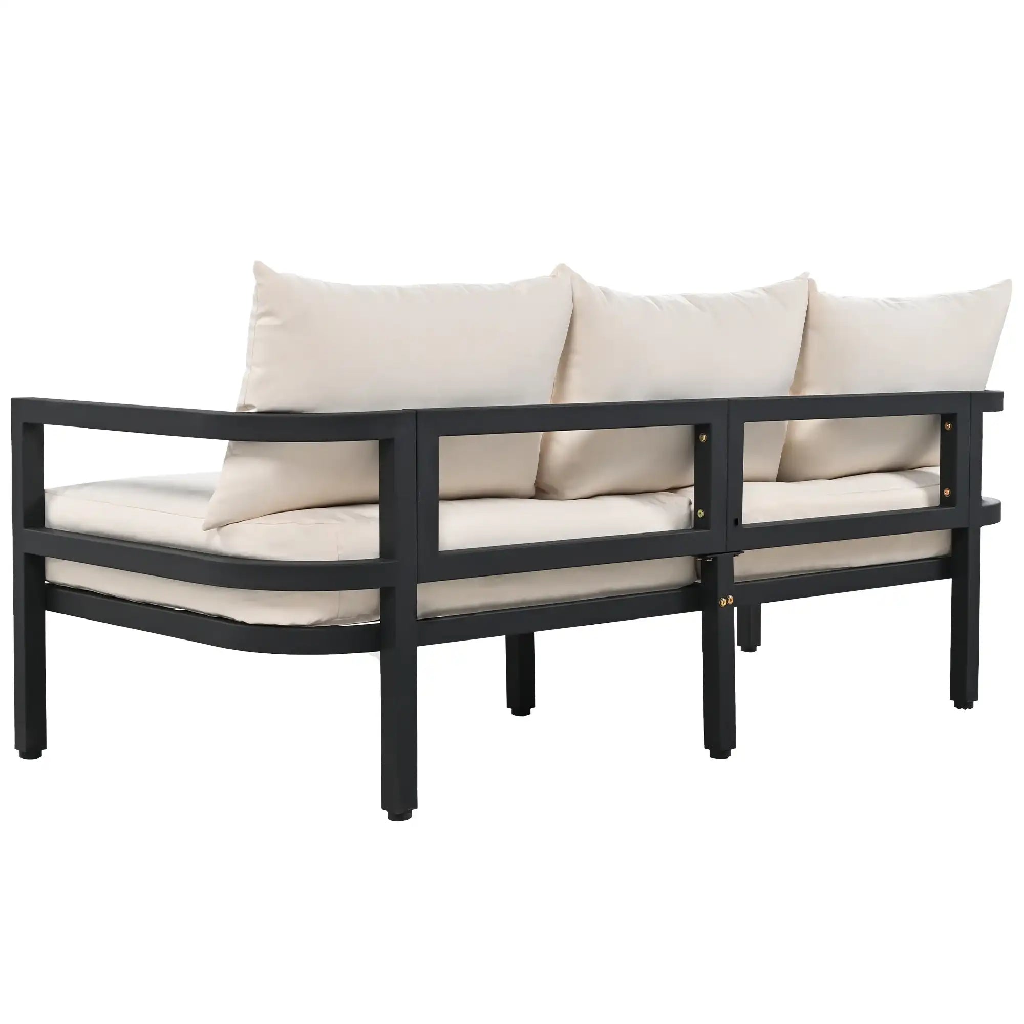 U_Style Multi-person Outdoor Steel Sofa Set, Waterproof, Anti-rust and Anti-uv, Suitable for Gardens and Lawns - Best Buy Furniture