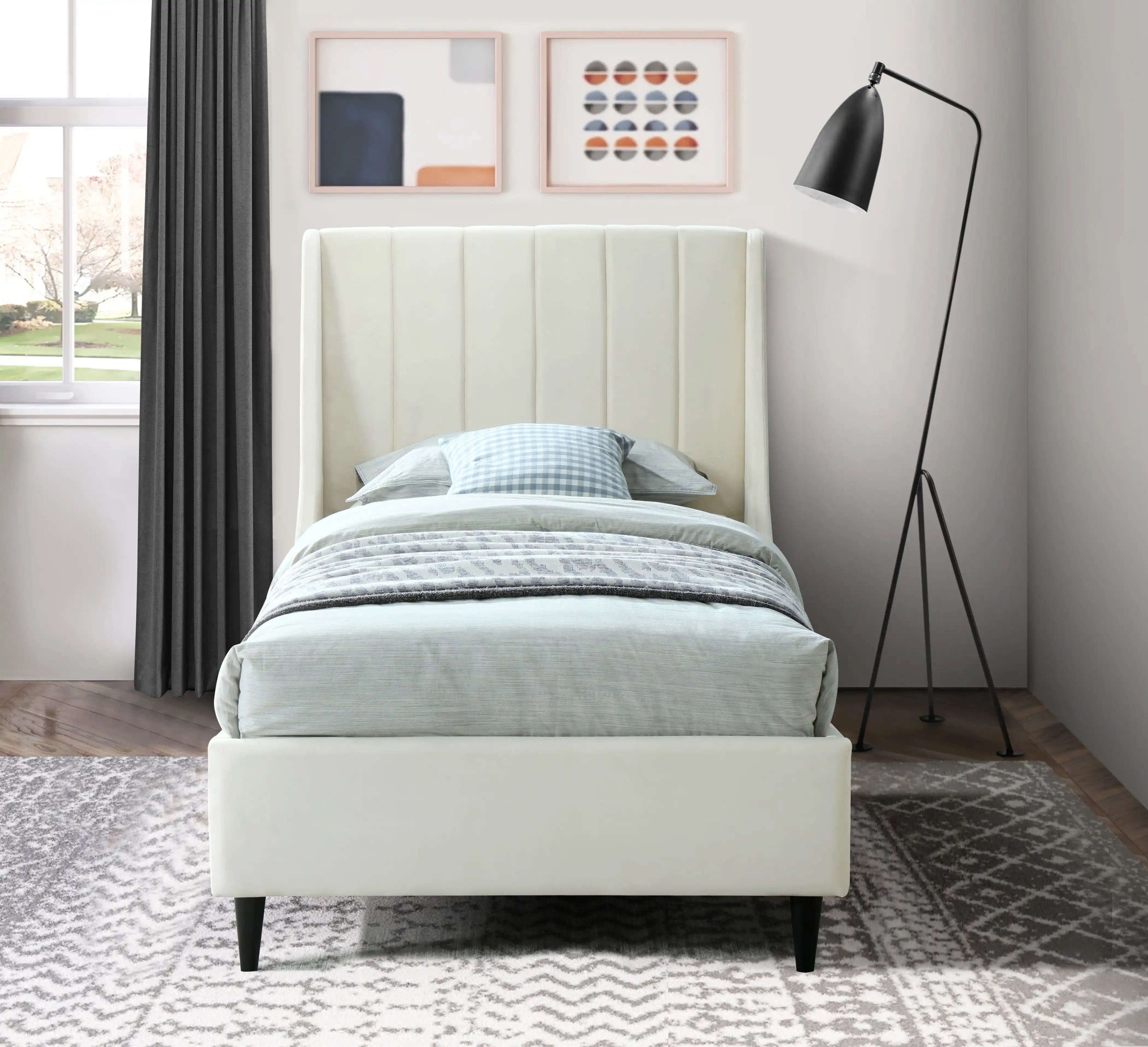 Eva - Velvet Bed - Best Buy Furniture