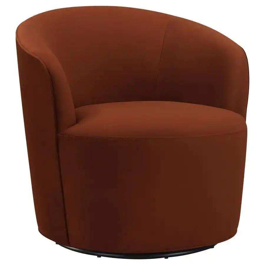 Joyce - Upholstered Barrel Back Swivel Chair - Best Buy Furniture