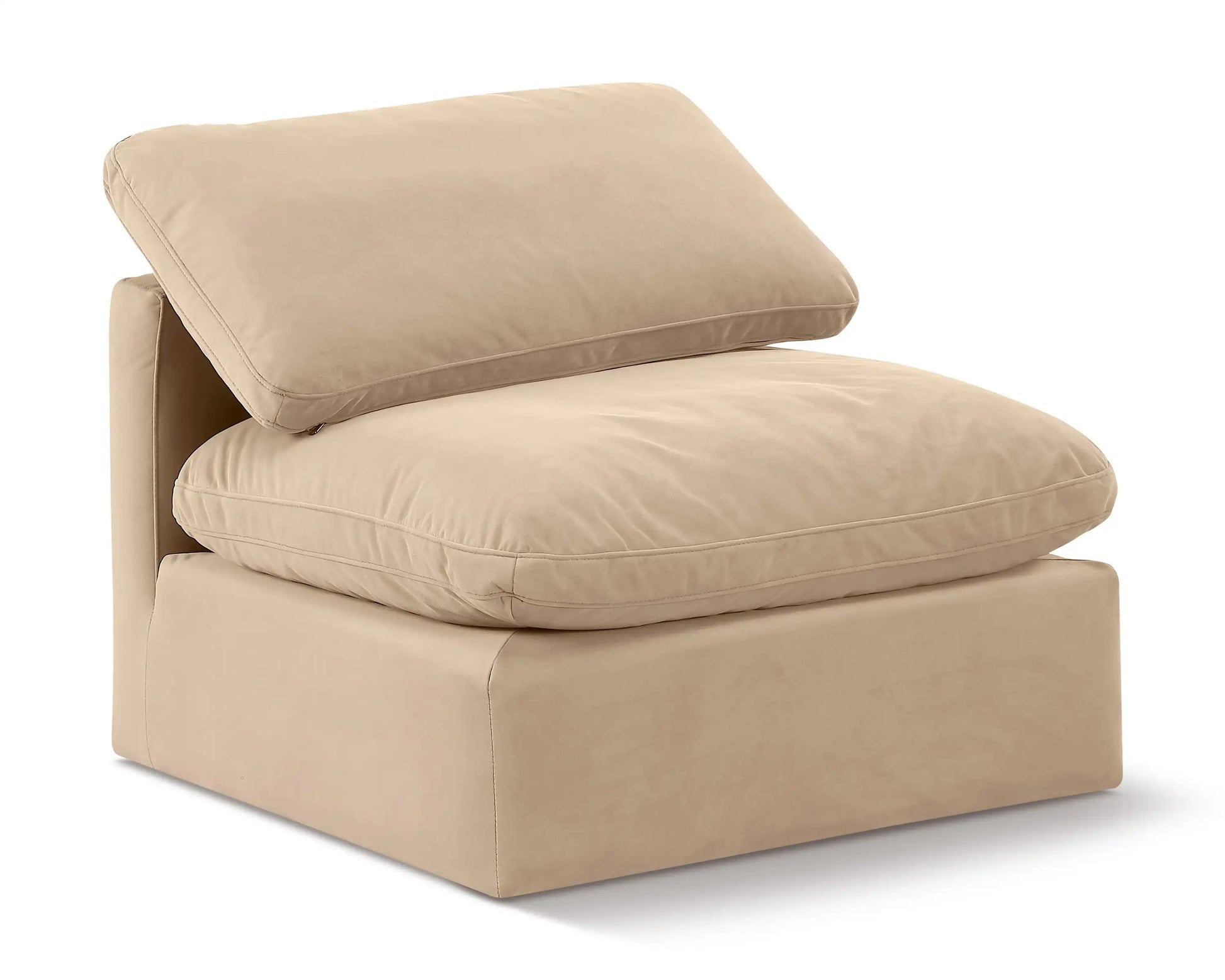 Indulge - Velvet Armless Chair - Best Buy Furniture