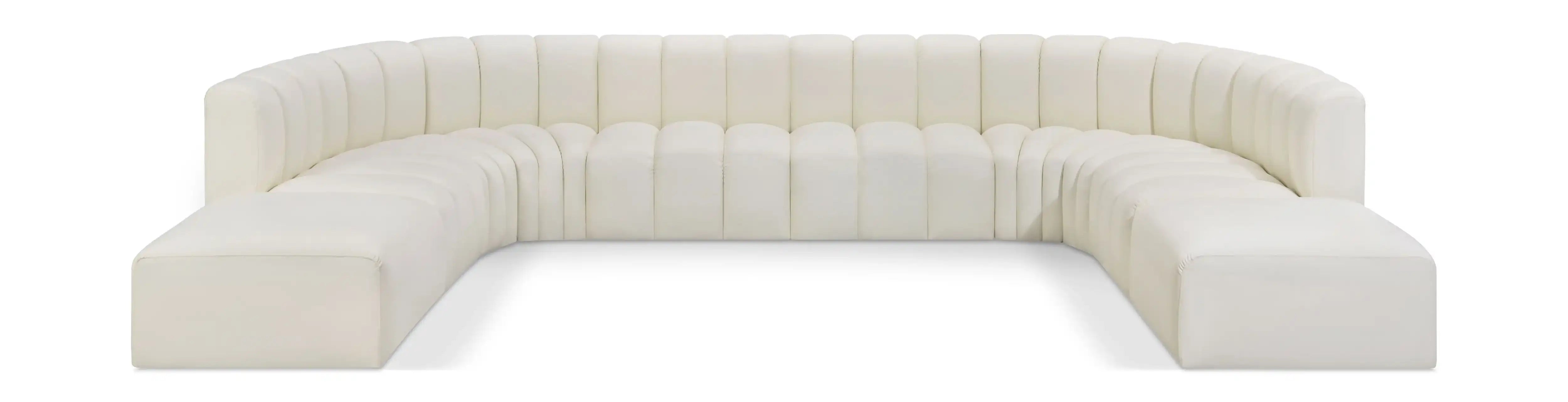 Arc - Faux Leather Modular Sectional - Best Buy Furniture