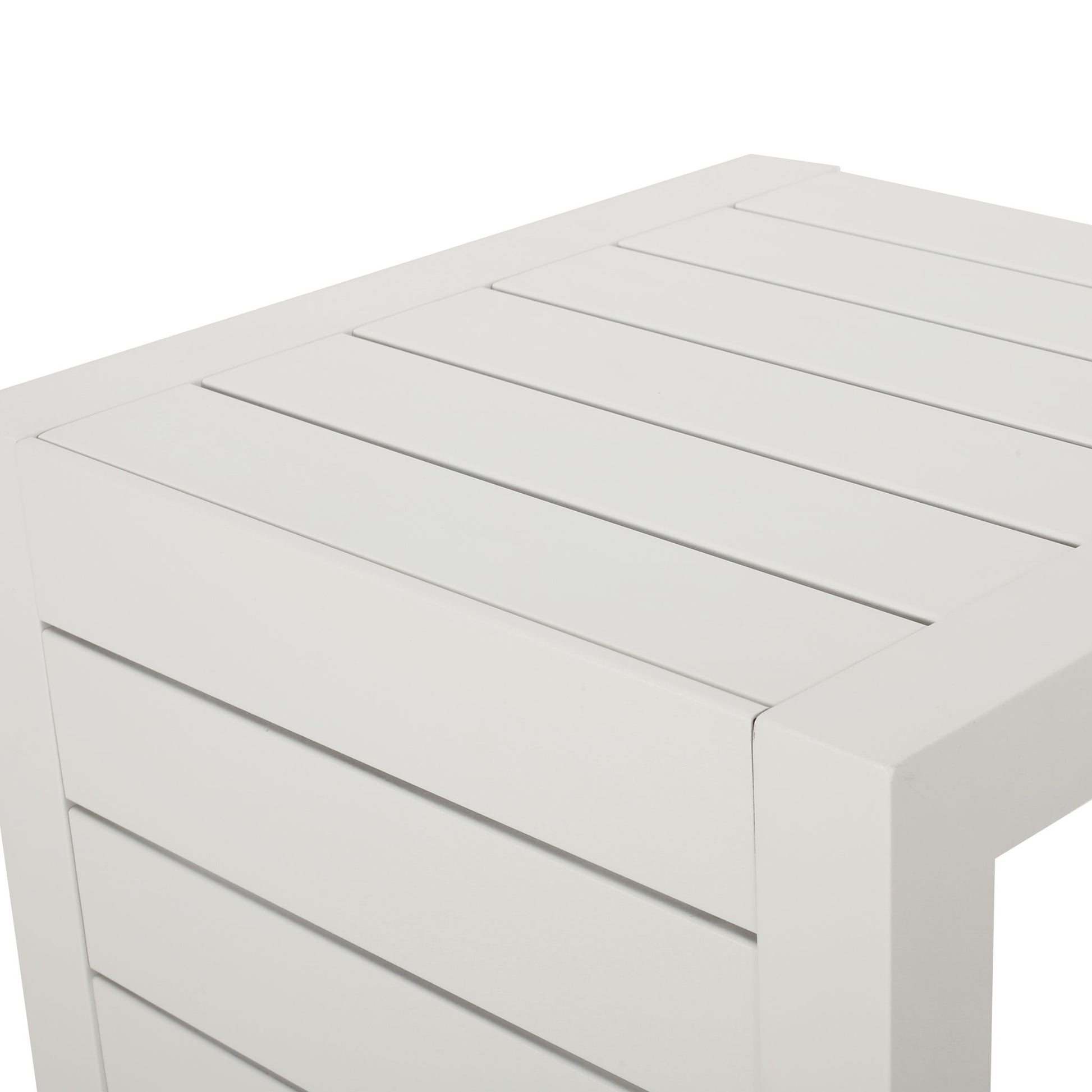 Aluminum Outdoor C - Shaped Side Table For Patio - Best Buy Furniture