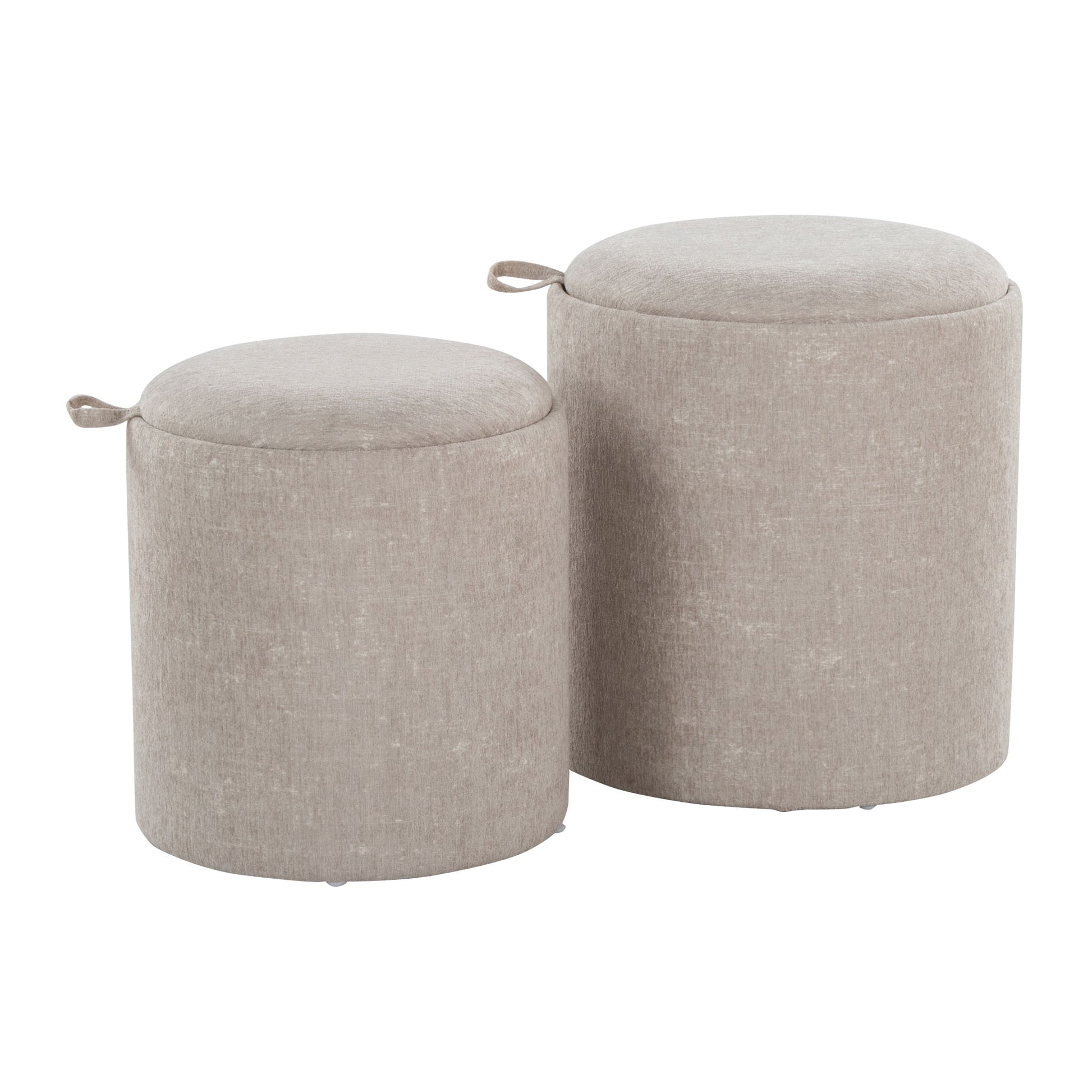 Tray - Contemporary Nesting Ottoman Set - Best Buy Furniture