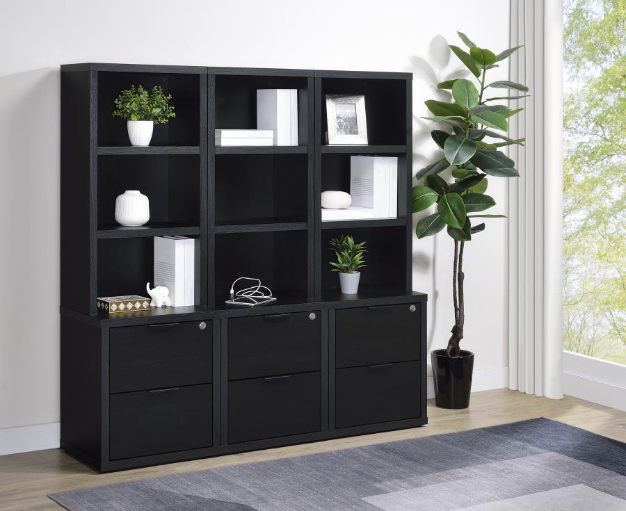Westpark - 3 Piece Wall Unit Bookcase Set With USB - Best Buy Furniture