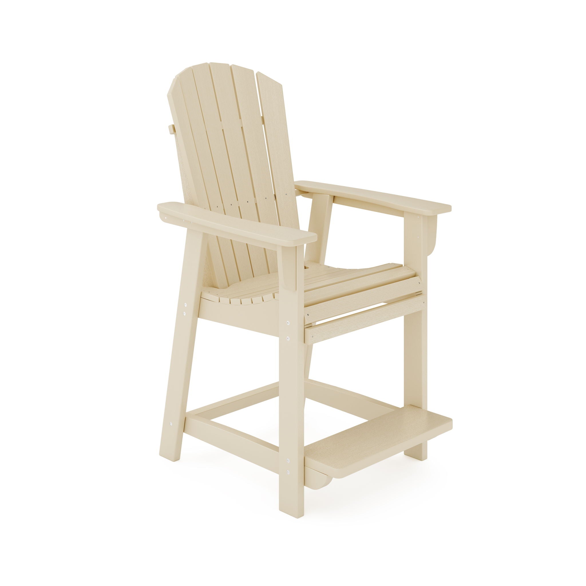 Adirondack Style Counter Chair Stylish HDPE Poly Lumber For Dining, Patio, And Garden Comfort - Best Buy Furniture