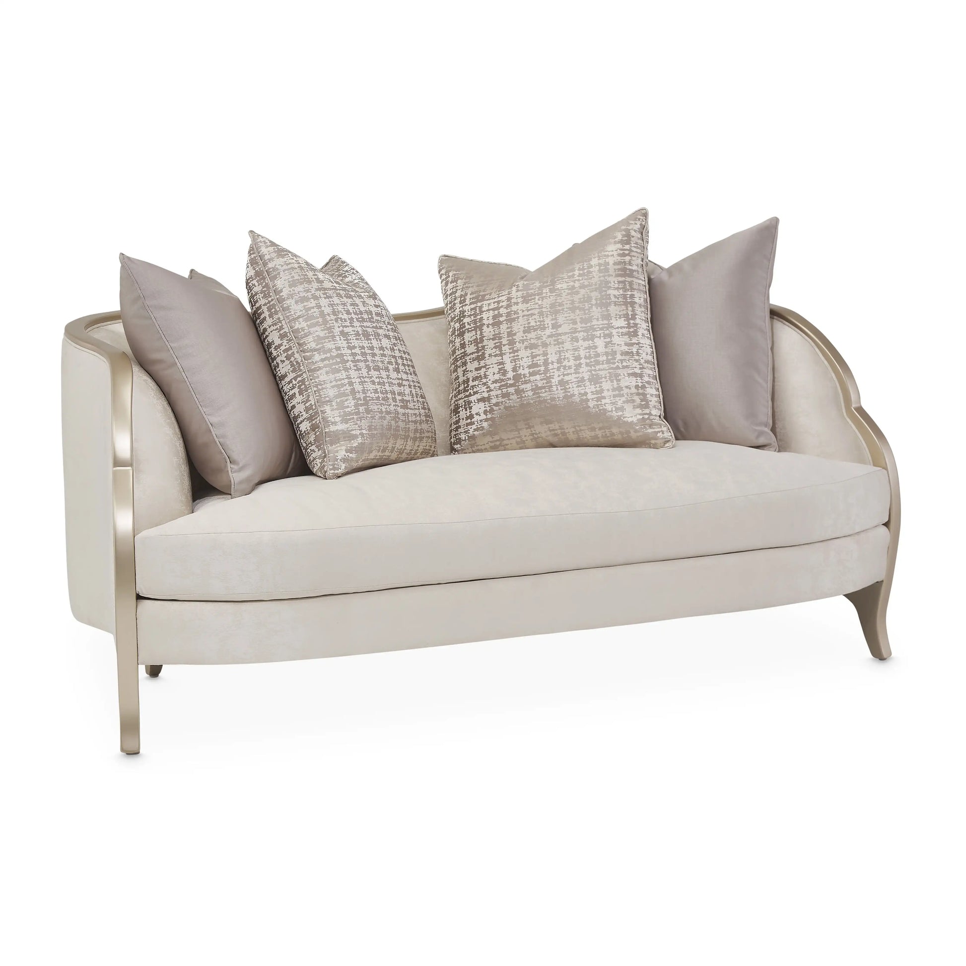 Malibu Crest - Loveseat - Cloud White / Chardonnay - Best Buy Furniture