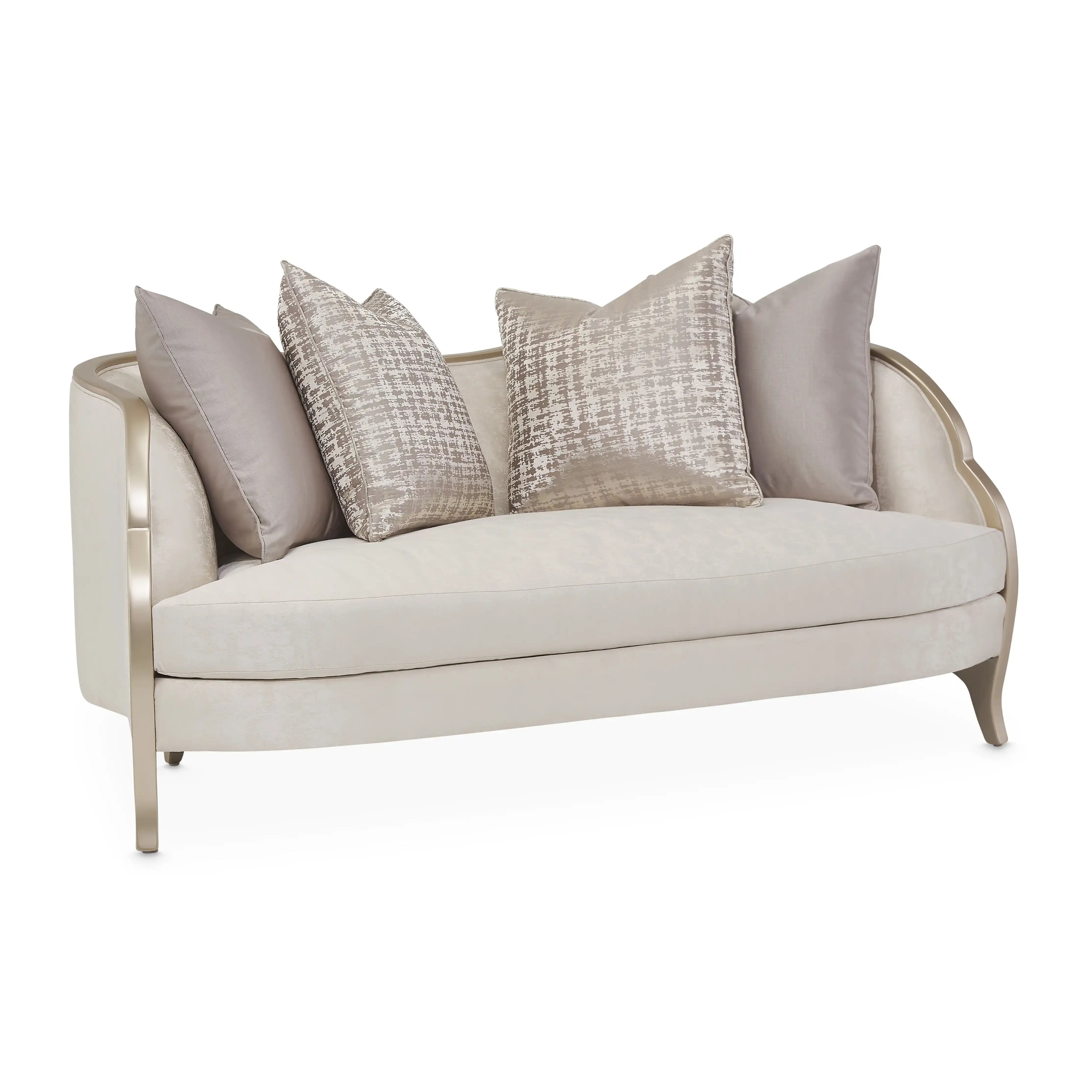 Malibu Crest - Loveseat - Cloud White / Chardonnay - Best Buy Furniture