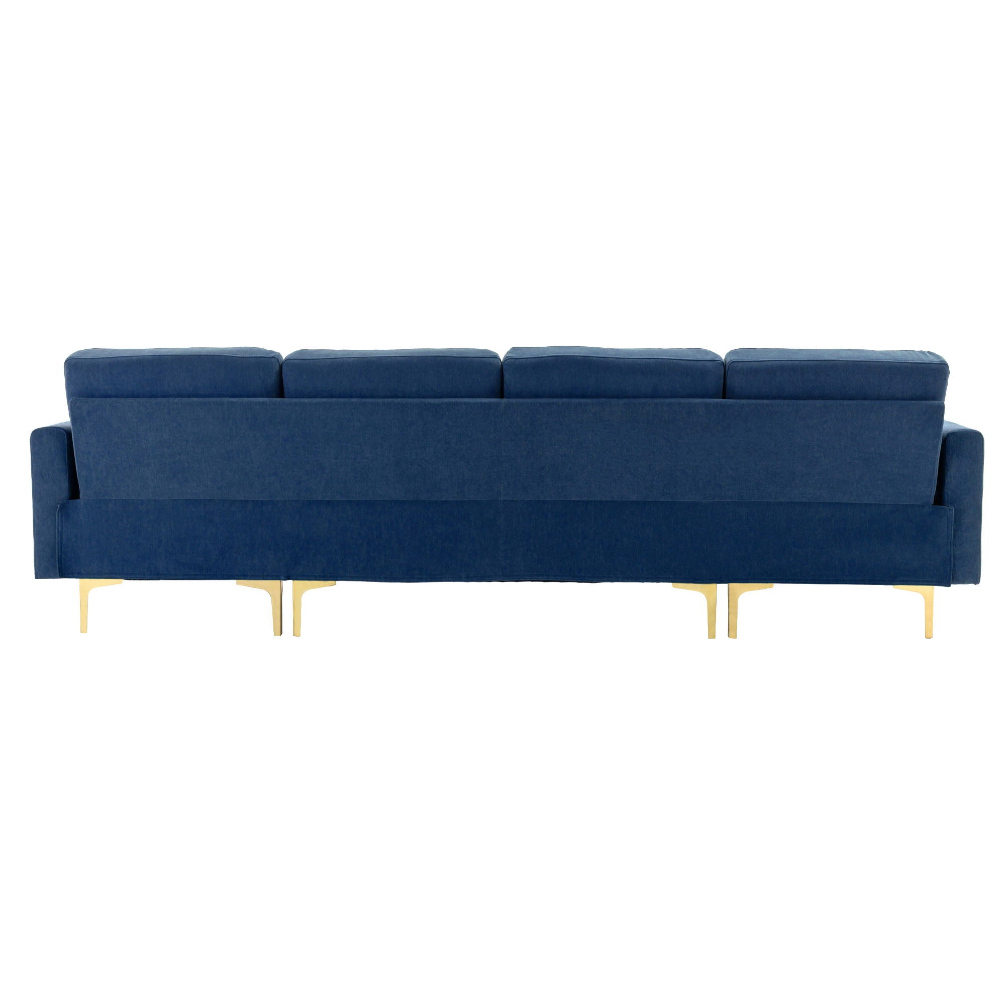 Modern L - Shape Convertible Sectional Sofa With Movable Ottoman - Best Buy Furniture