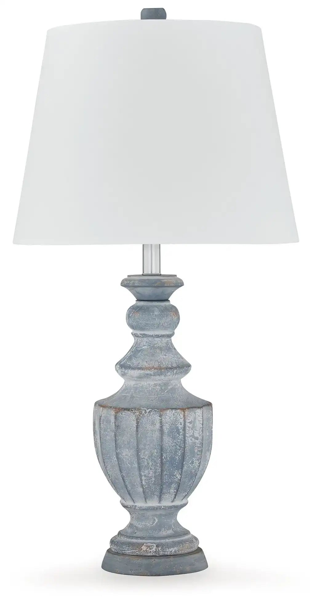 Cylerick - Terracotta Table Lamp - Antique Blue - Best Buy Furniture