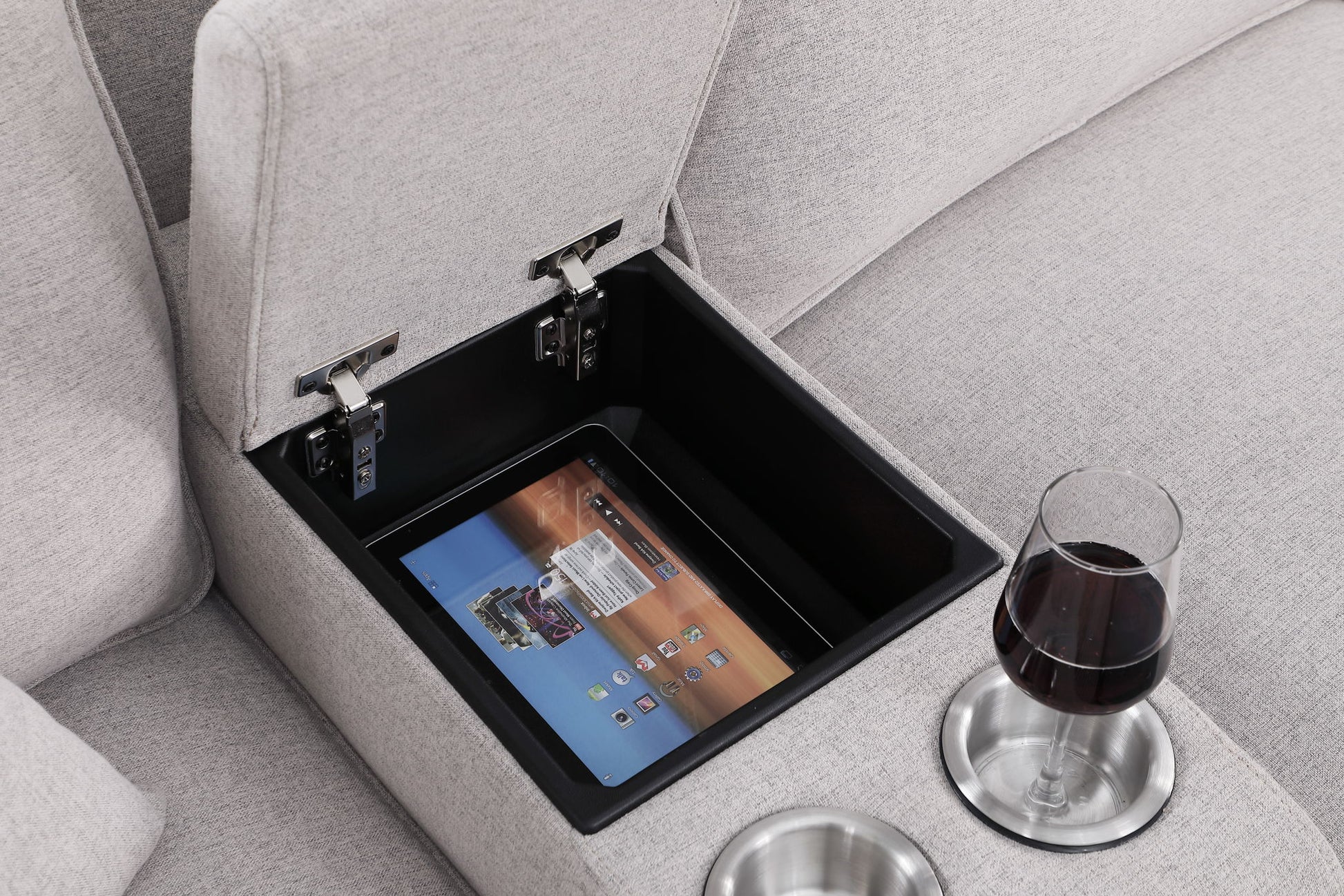 Eric - 9 Piece Upholstered Sectional With Ottoman - Best Buy Furniture