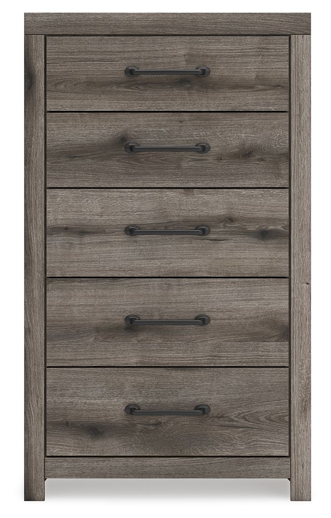 Graystorm - Five Drawer Chest - Brown Gray - Best Buy Furniture