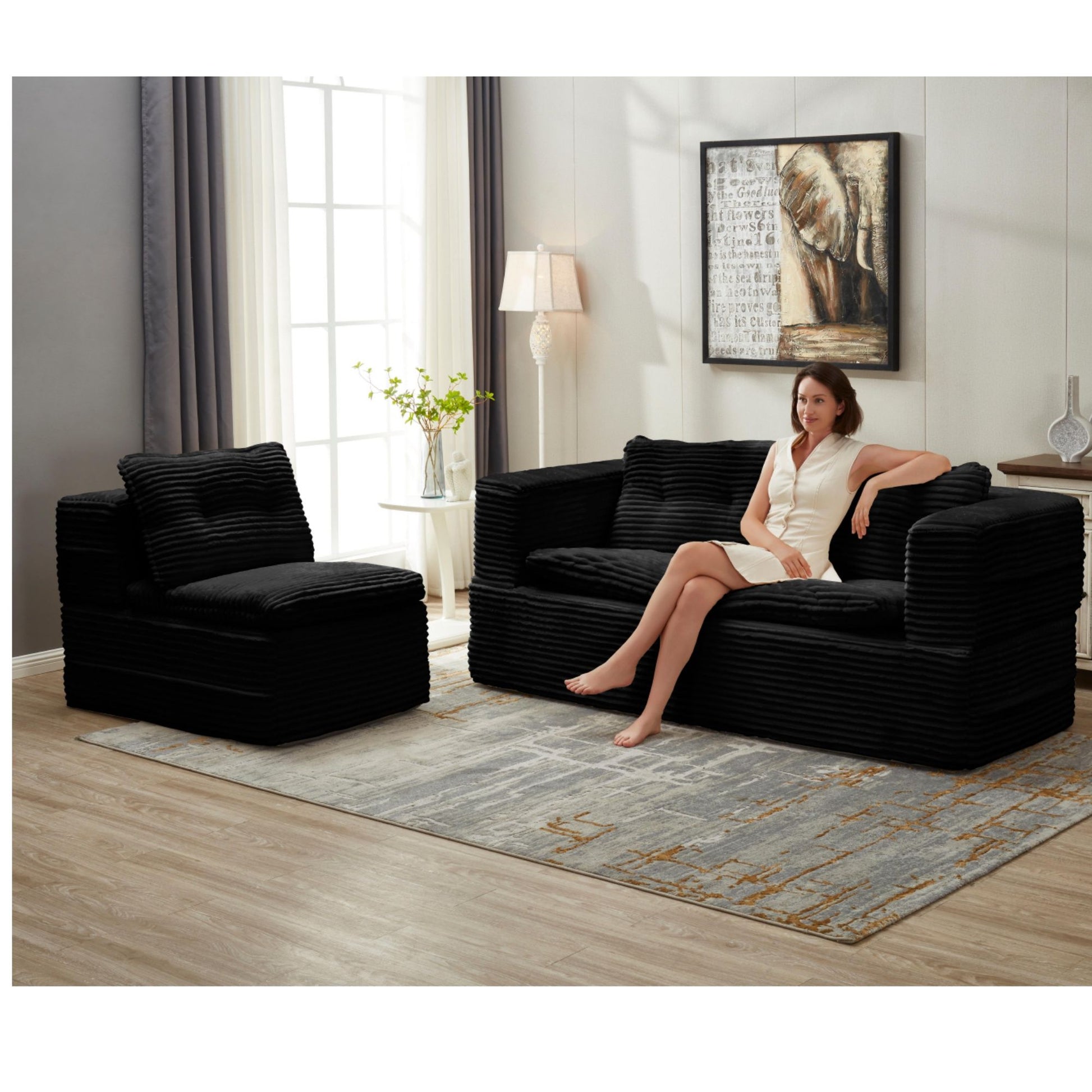 Multi Functional Sectional Sofa Bed With Independent Chaise Lounge And Functional Blanket - Best Buy Furniture