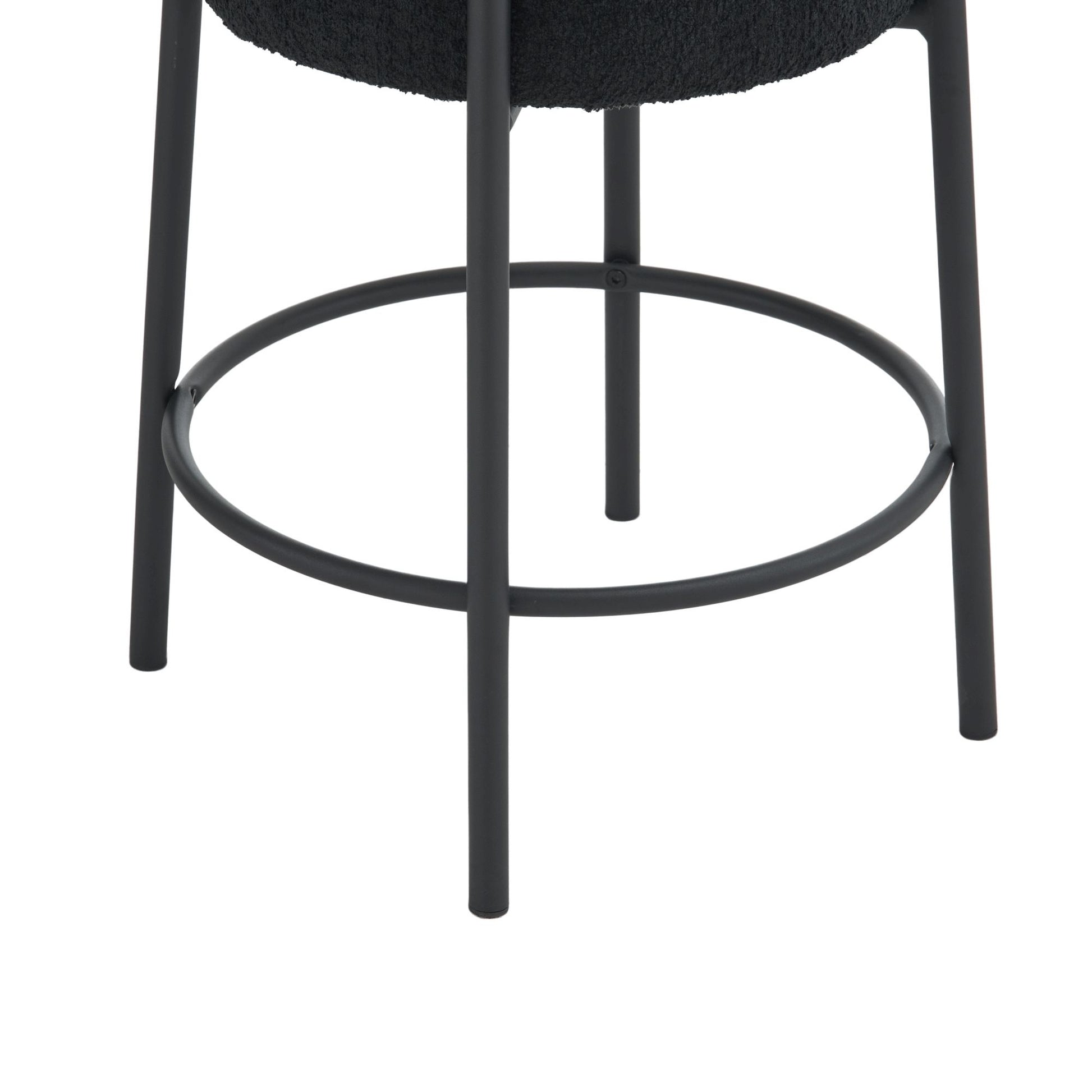 Round Bar Stools (Set of 2), Contemporary Upholstered Dining Stools For Kitchens, Coffee Shops And Bar Stores - Best Buy Furniture