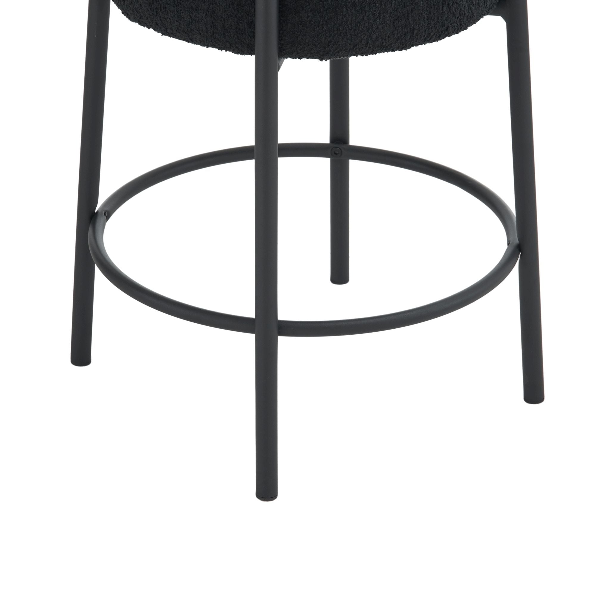 Round Bar Stools (Set of 2), Contemporary Upholstered Dining Stools For Kitchens, Coffee Shops And Bar Stores - Best Buy Furniture