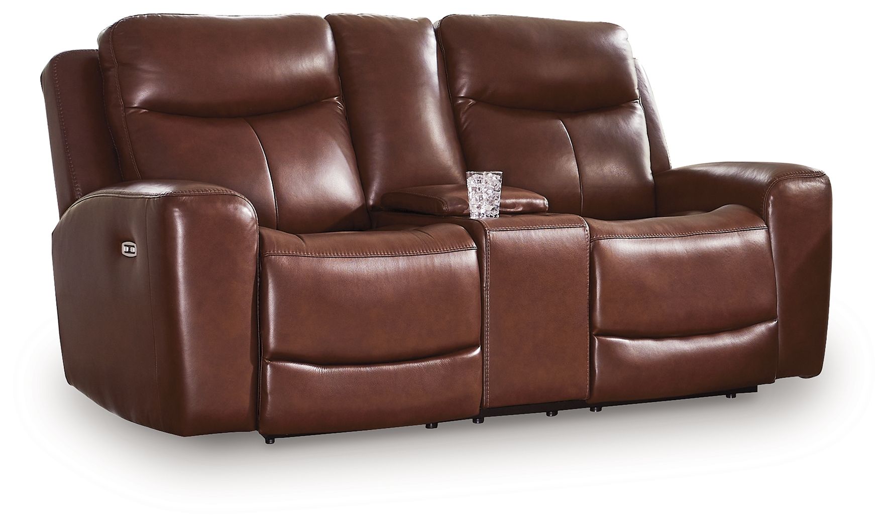 Next Move - Power Reclining Loveseat With Console / Adjustable Headrest - Best Buy Furniture