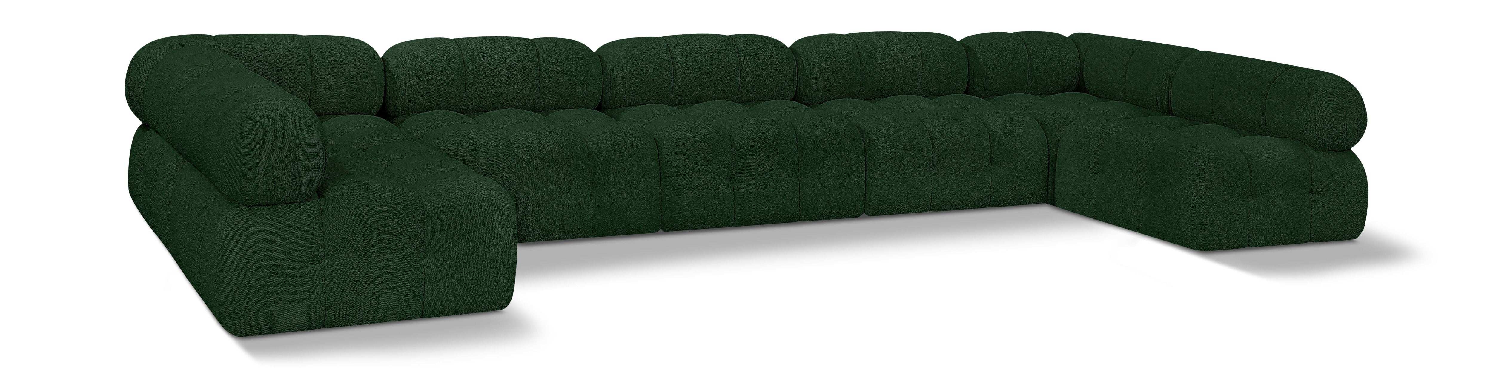 Ames - 7 Piece Boucle Fabric Modular Sectional - Best Buy Furniture