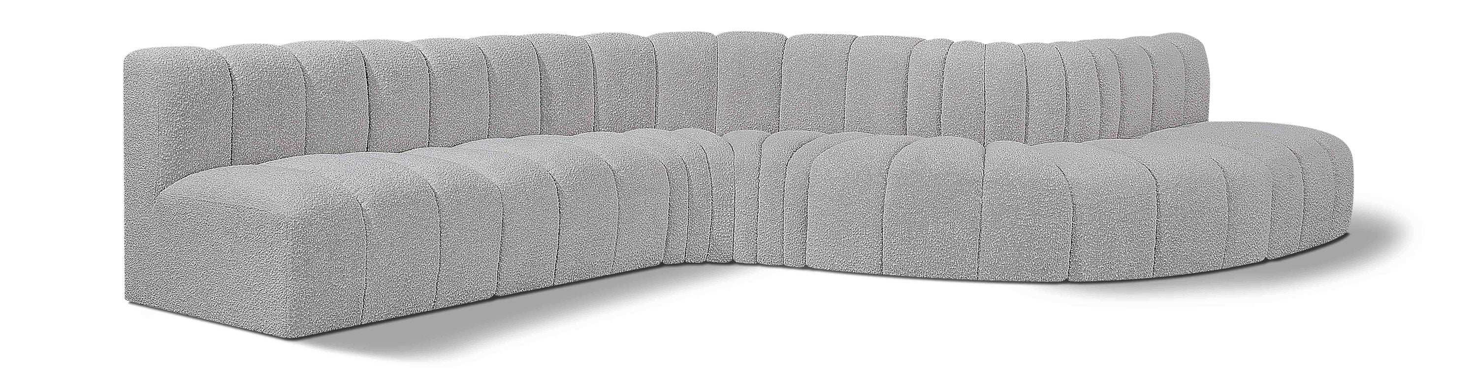 Arc - Boucle Fabric 7 Piece Modular Sofa - Best Buy Furniture