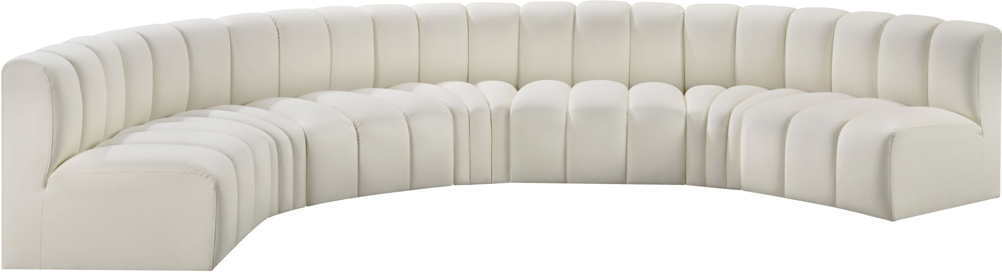 Arc - Faux Leather 7 Piece U-Shaped Modular Sofa - Best Buy Furniture