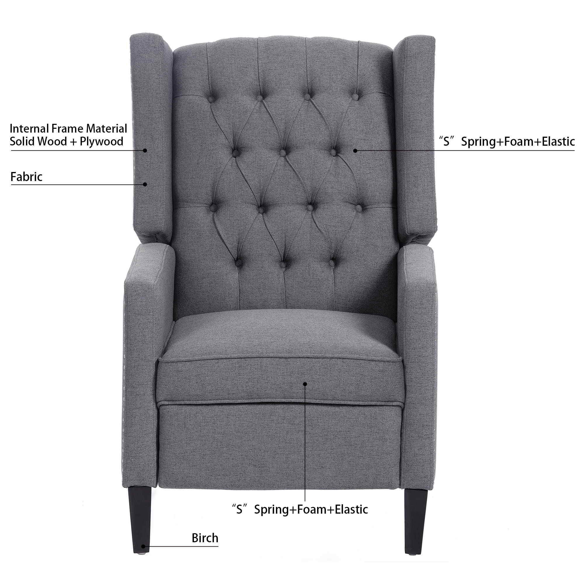 Manual Wing Chair Recliner - Best Buy Furniture