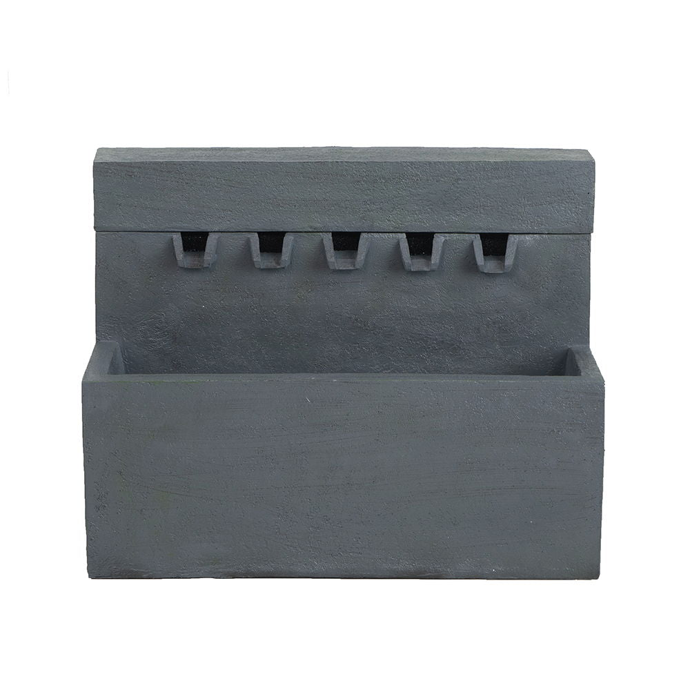 Decorative Fountain With Rectangle Design, With Light And Pump, For Indoor And Outdoor - Gray - Best Buy Furniture
