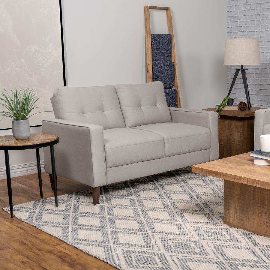 Bowen - Upholstered Track Arm Tufted Loveseat - Best Buy Furniture