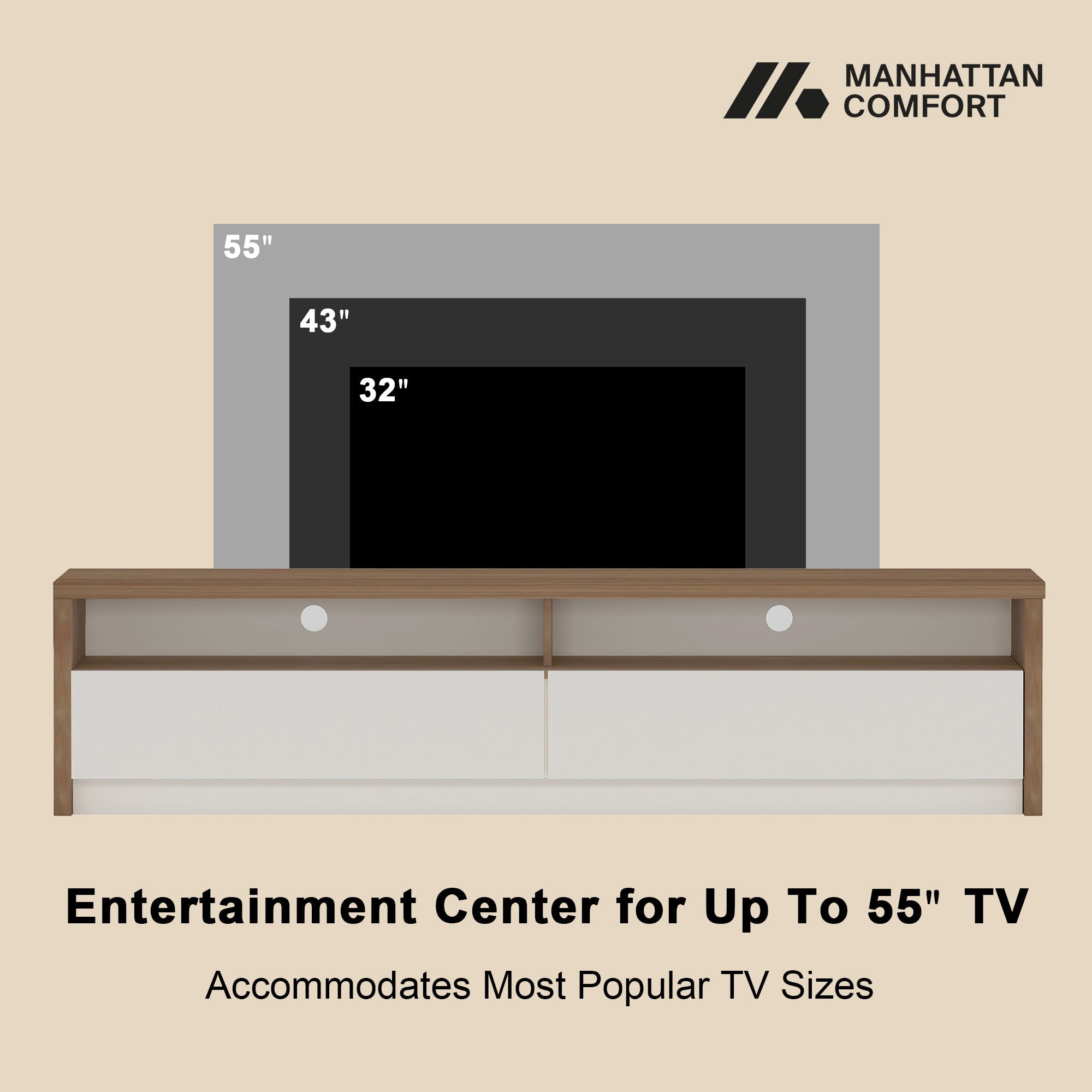 Duncan - TV Stand With Full Extension Drawers