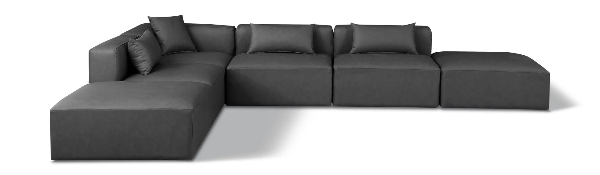 Cube - 6 Piece Modular Corner Armless Sectional - Best Buy Furniture