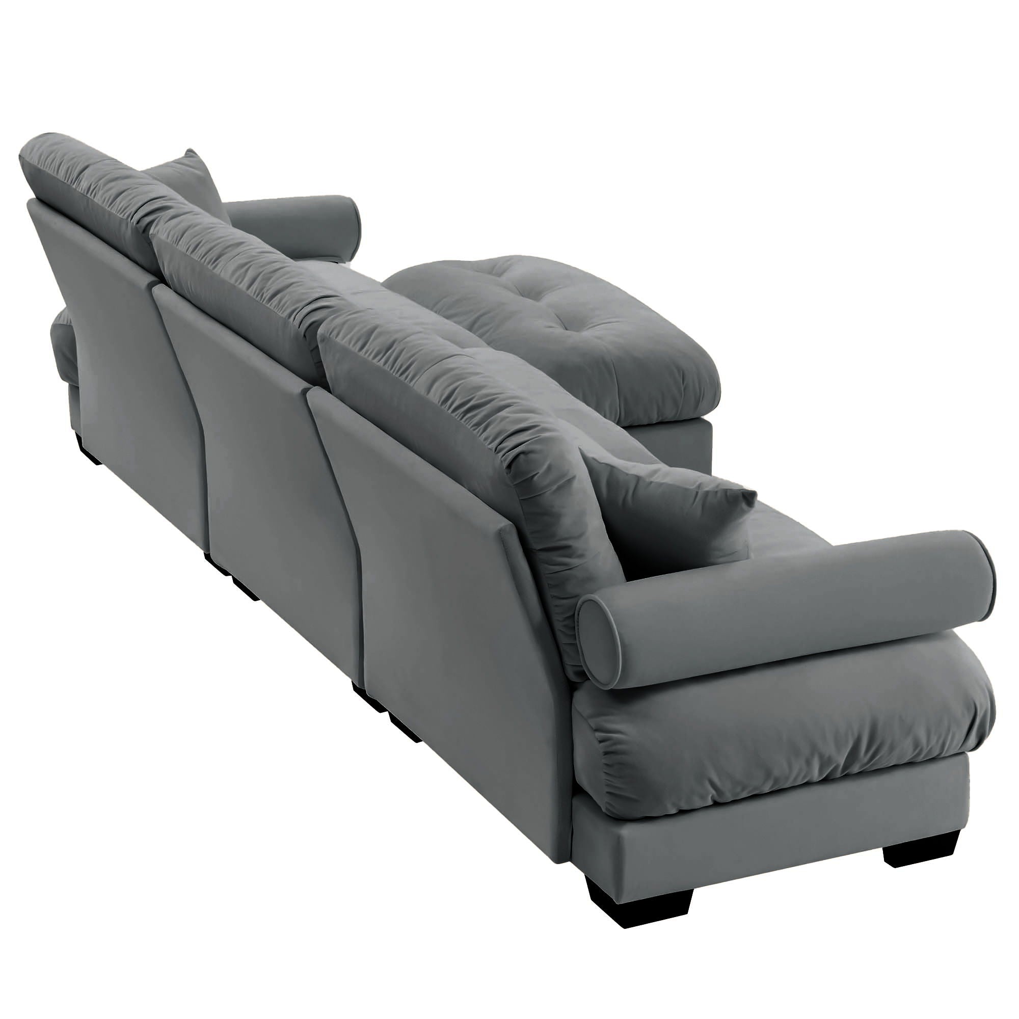 Super Comfort Oversized Modular Sectional Sofa With Movable Ottoman - Best Buy Furniture